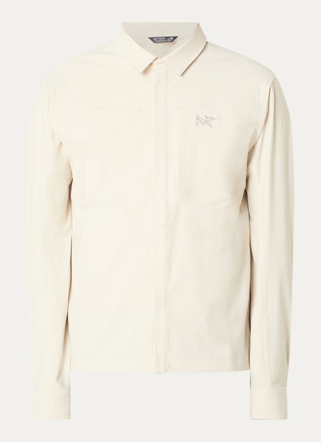 Arc'teryx Cronin overshirt met borstzakken - voorkant 3 gebroken wit
