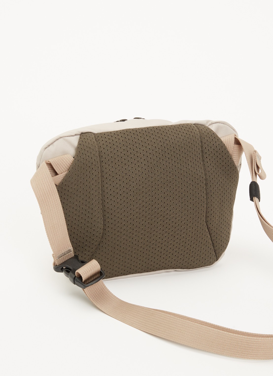 Arc'teryx Crossbodytas met logoborduring - achterkant donkerbeige