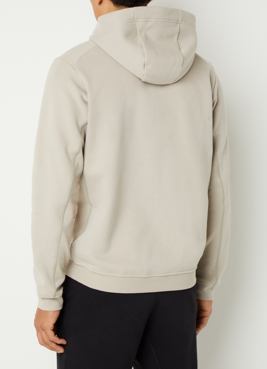 Arc'teryx Emblem sweatvest met logo en steekzakken - achterkant beige
