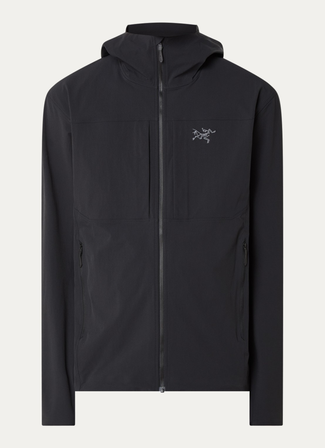 Arc'teryx Gamma jack met capuchon en steekzakken - voorkant 2 zwart