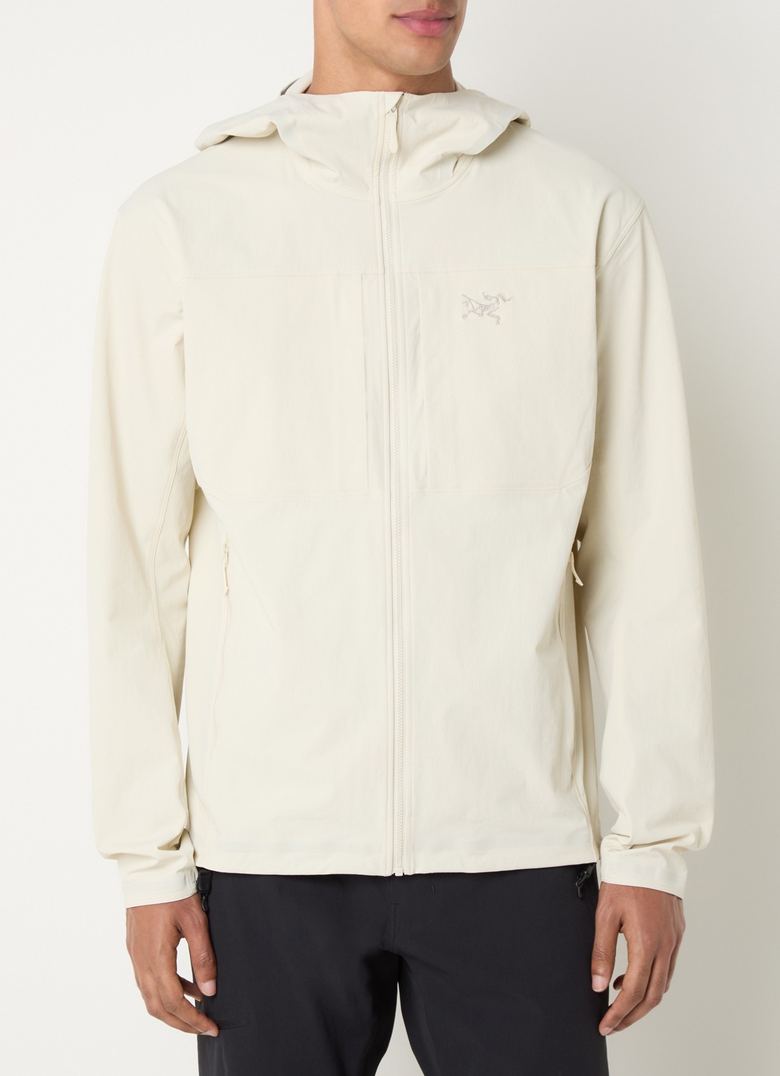 Arc'teryx Gamma jack met capuchon en steekzakken - detail 4 gebroken wit