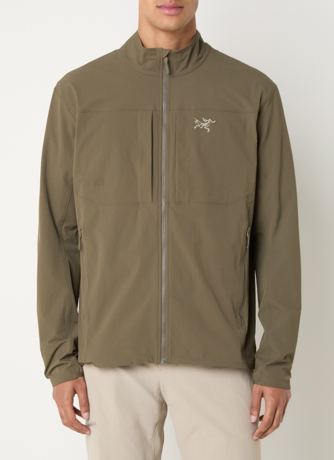 Arc'teryx Gamma jack met ritszakken - detail 4 mosgroen