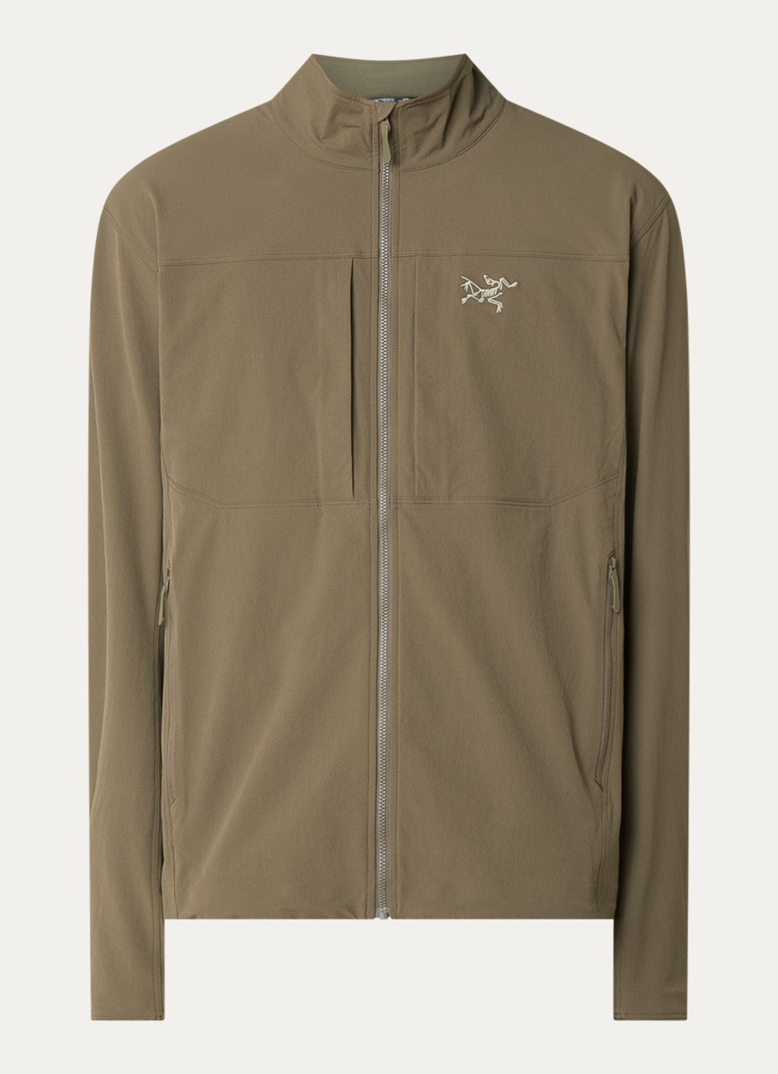 Arc'teryx Gamma jack met ritszakken - voorkant 2 mosgroen