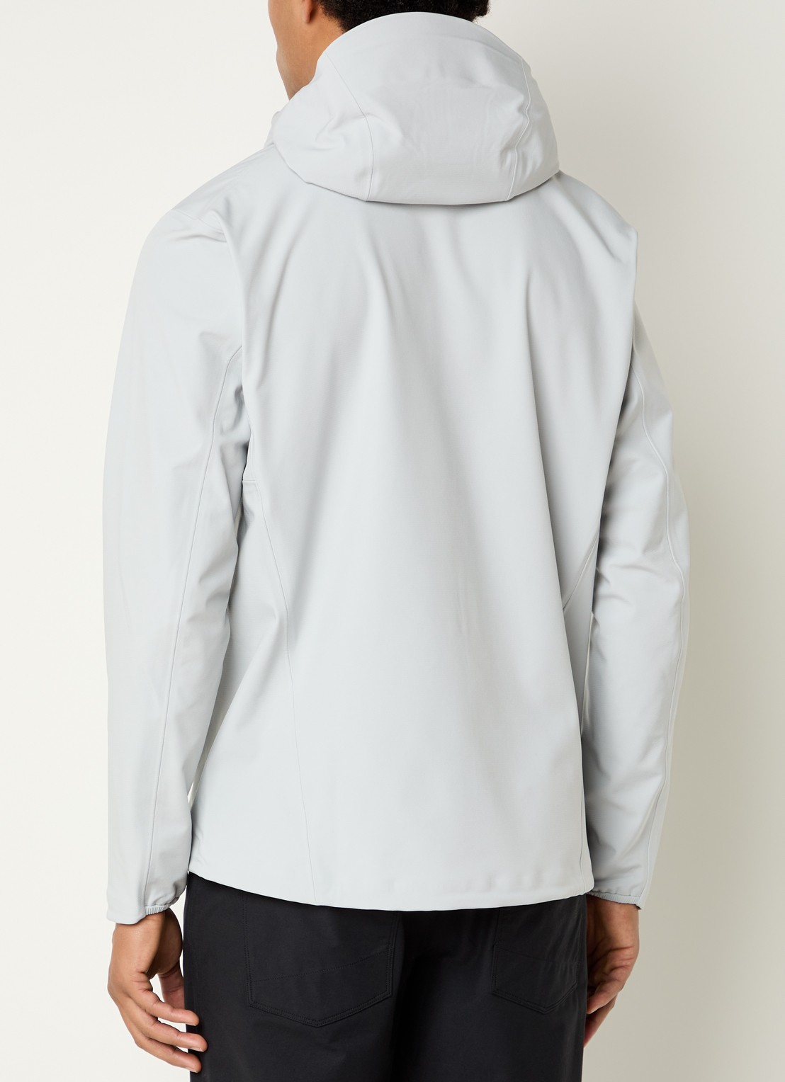 Arc'teryx Gamma MX softshell jack met ritszakken en logoborduring - achterkant 3 lichtgrijs