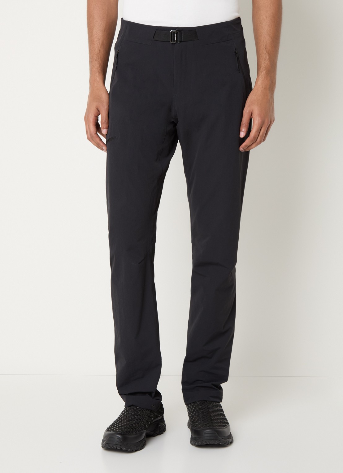 Arc'teryx Gamma slim fit broek met ritszakken - detail zwart