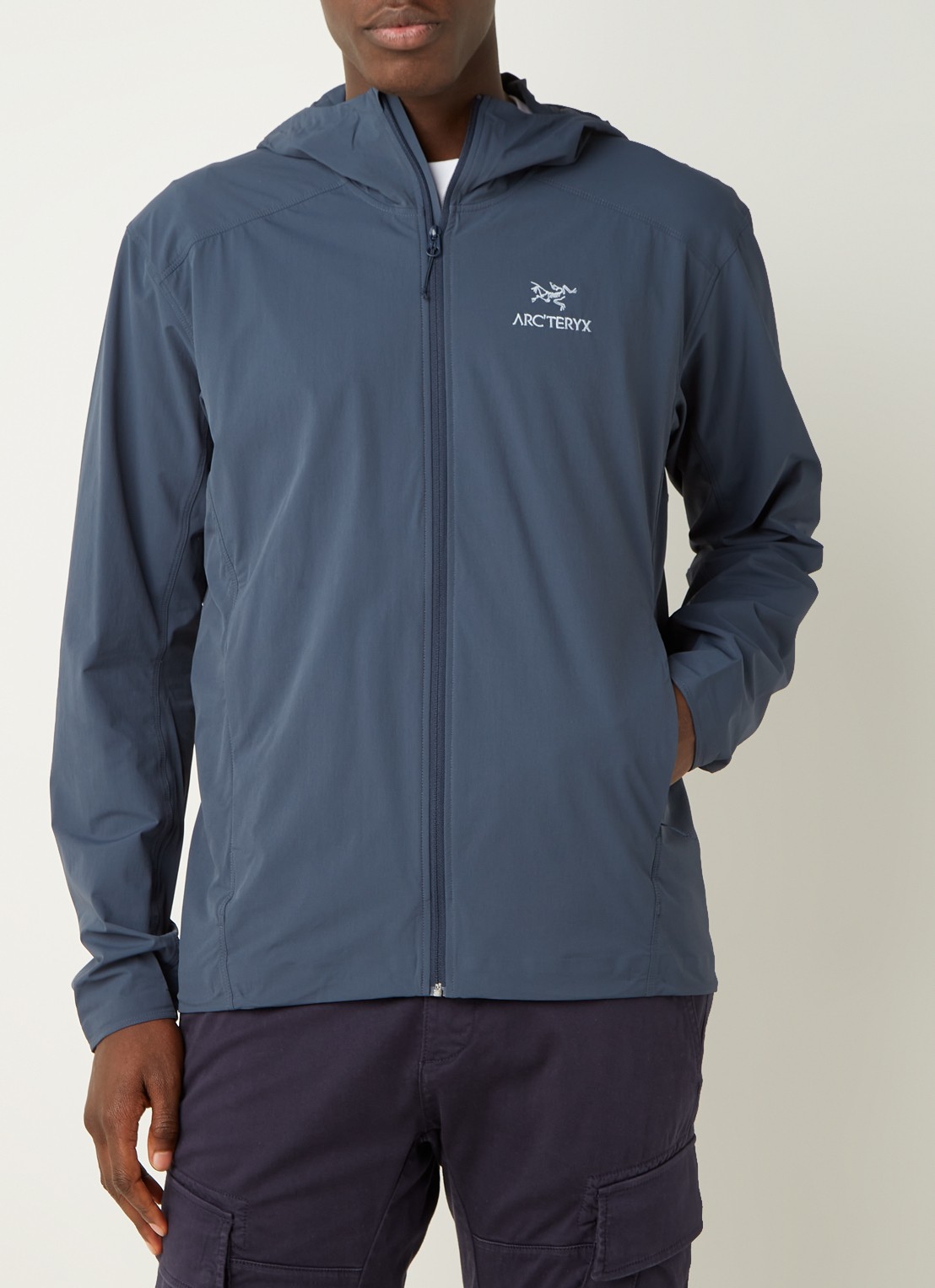 Arc'teryx Gamma softshell jack met capuchon en ritszakken - detail 4 donkerblauw