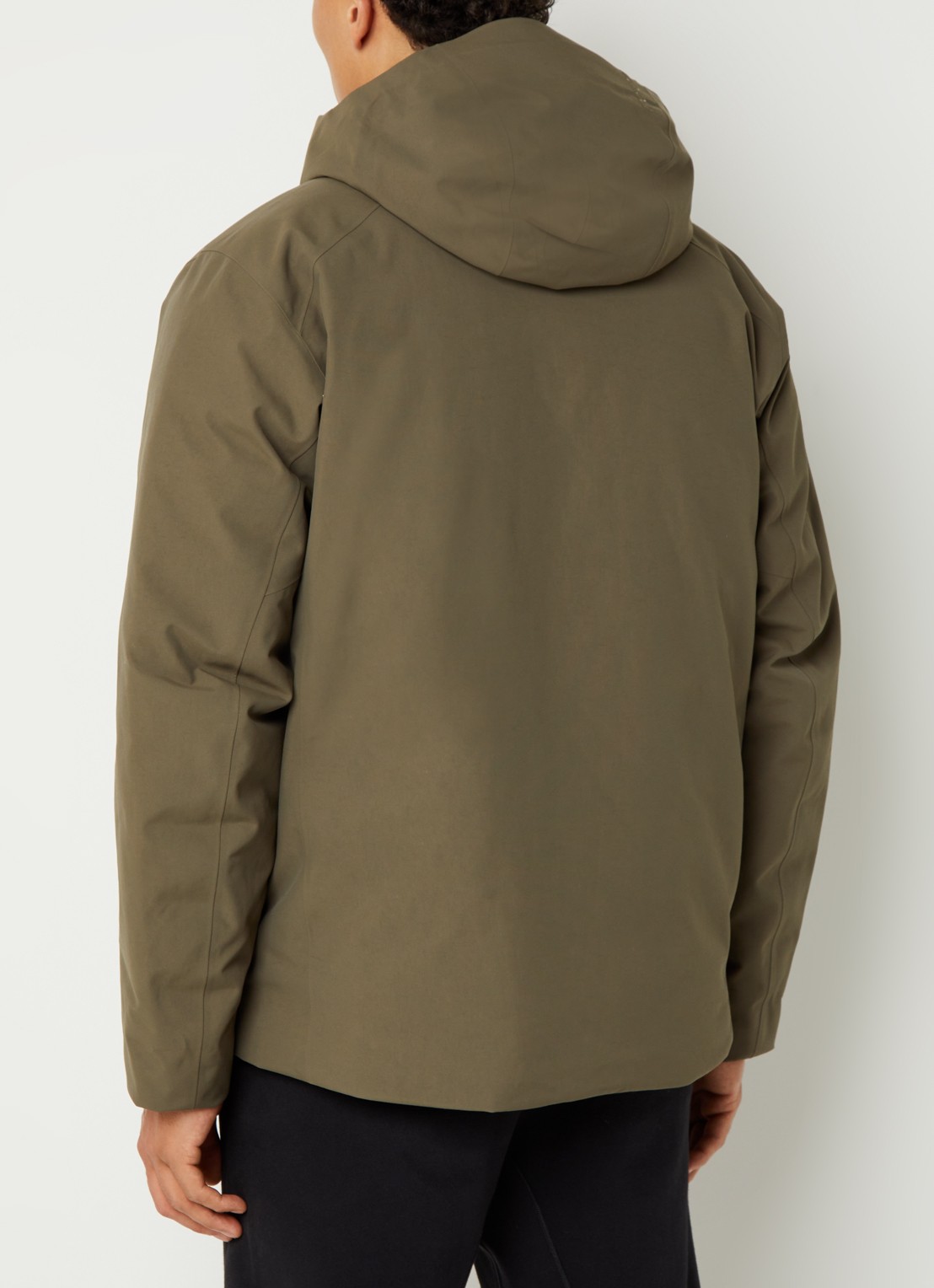 Arc'teryx Gewatteerde parka met donsvulling - achterkant 2 khaki
