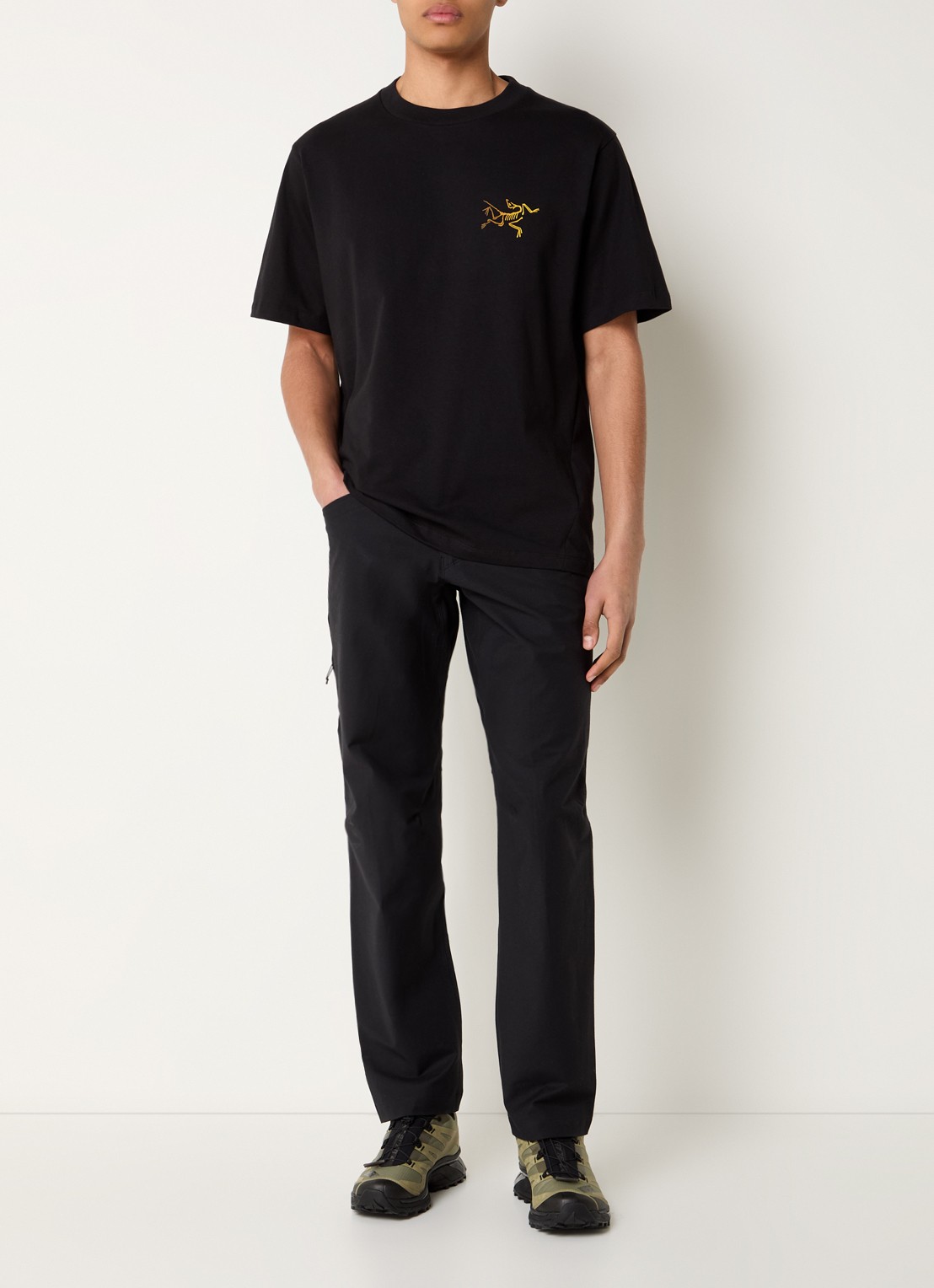 Arc'teryx Kragg T-shirt met logo- en backprint - voorkant 4 zwart