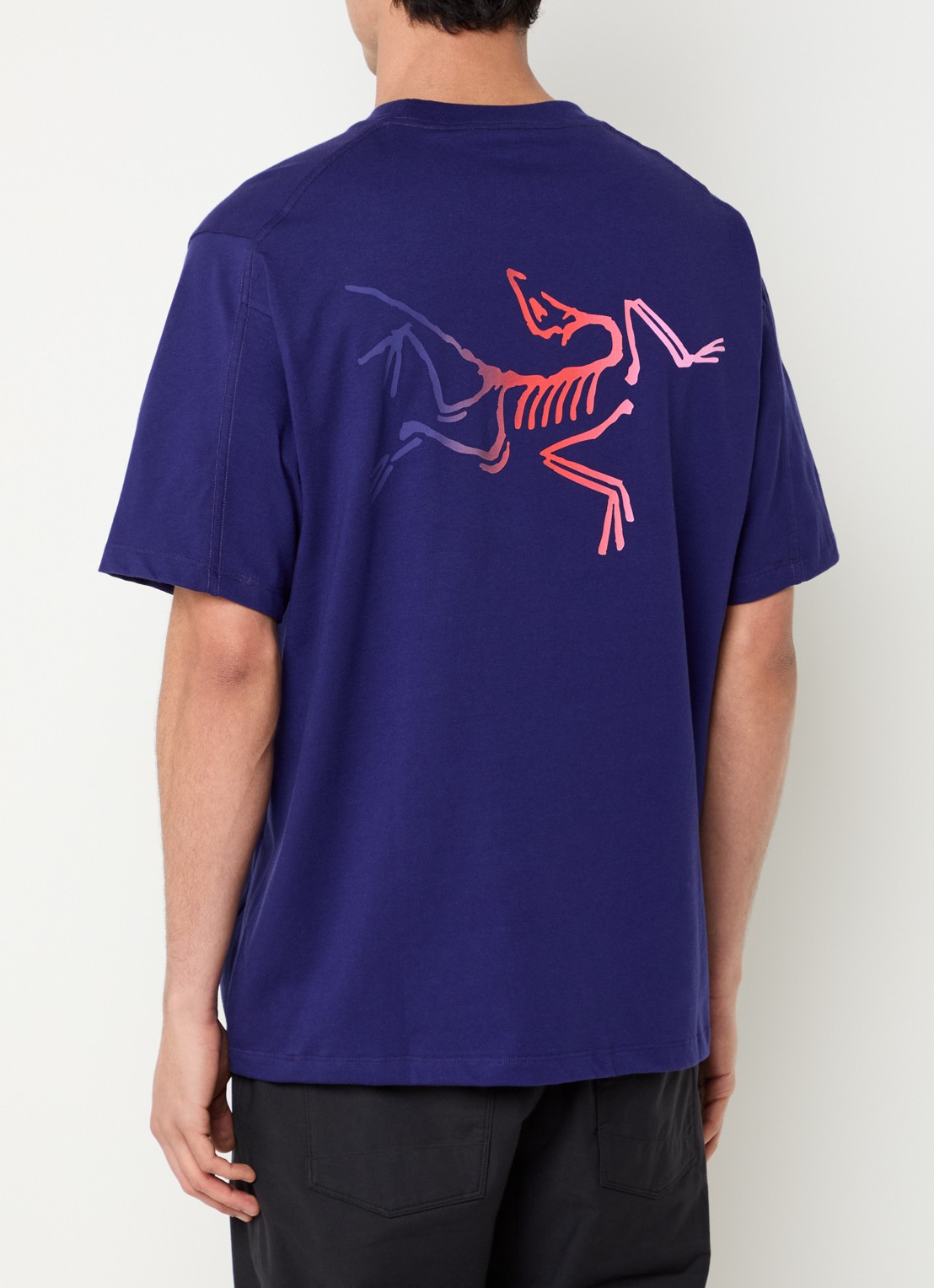 Arc'teryx Kragg T-shirt met logo- en backprint - detail paars