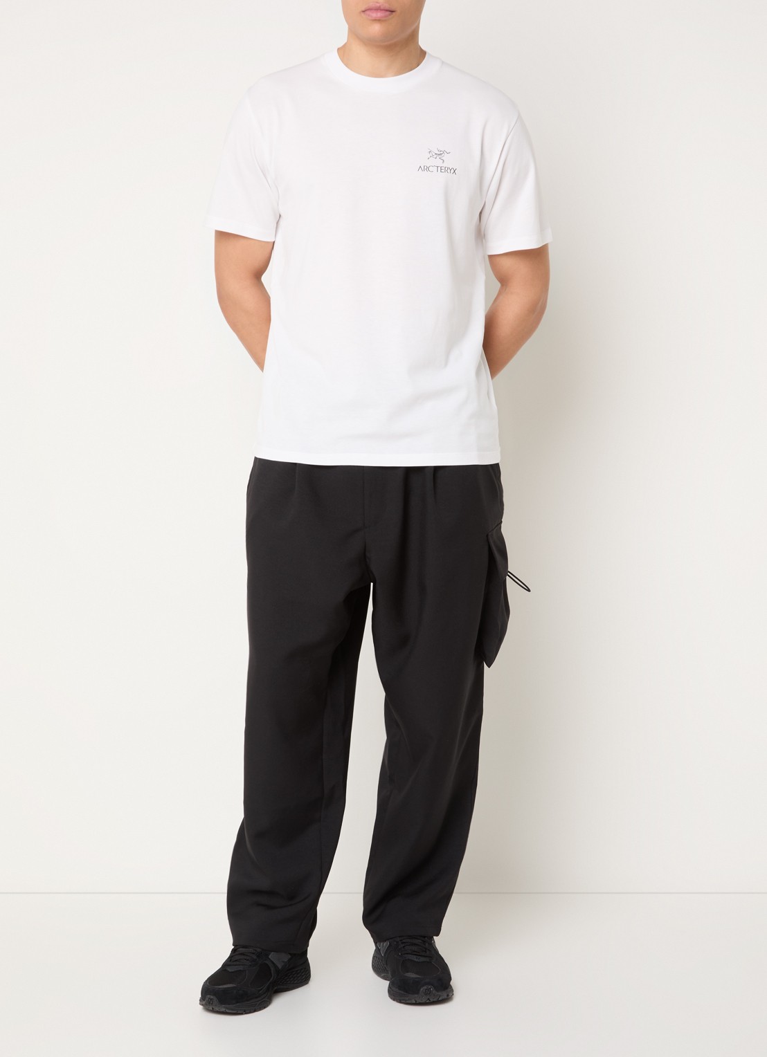 Arc'teryx Kragg T-shirt met logo- en backprint - voorkant 3 wit