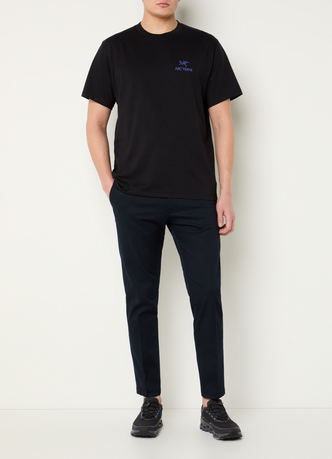 Arc'teryx Kragg T-shirt met logo- en backprint - voorkant 2 zwart