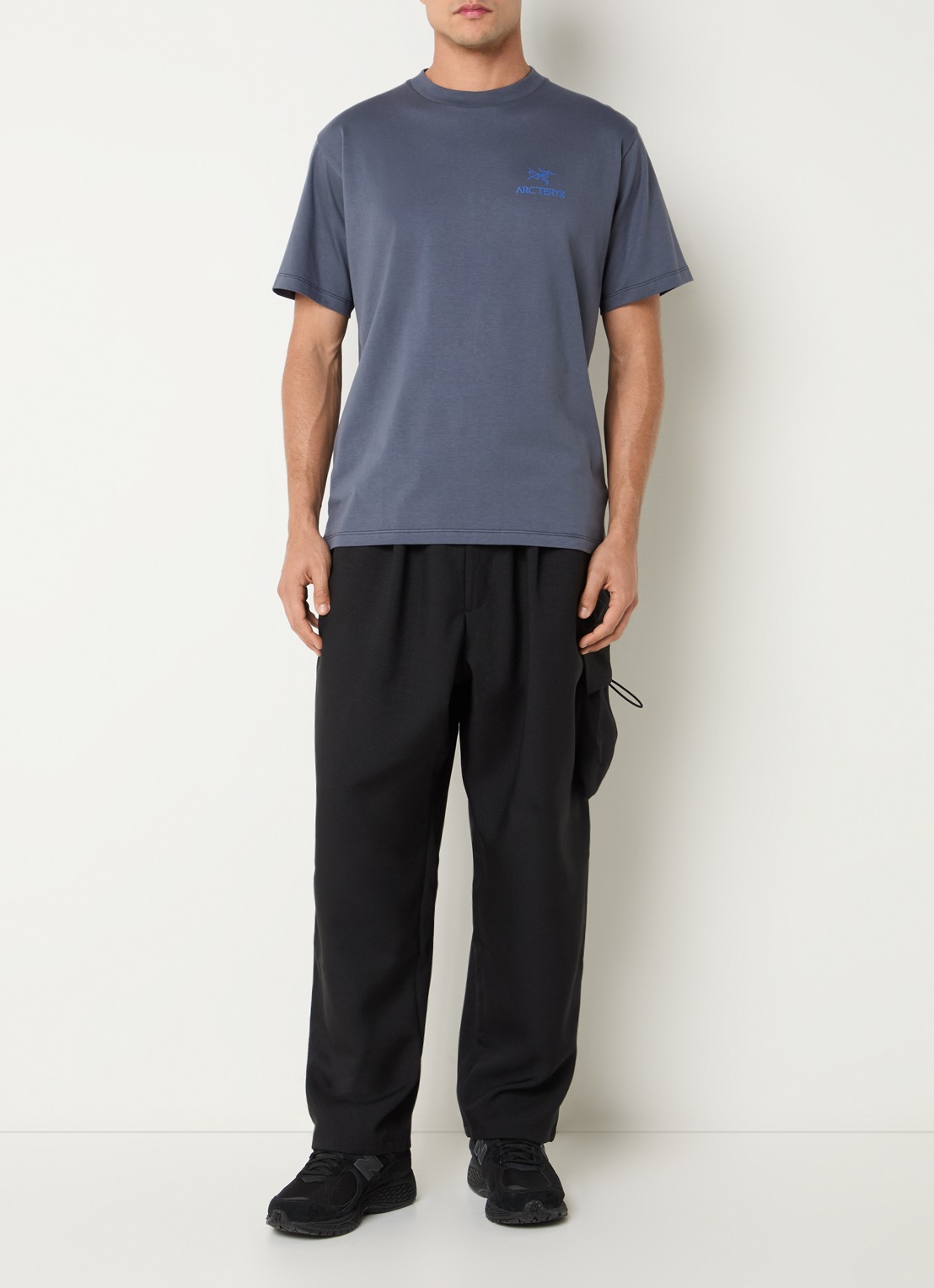 Arc'teryx Kragg T-shirt met logo- en backprint - voorkant 4 antraciet