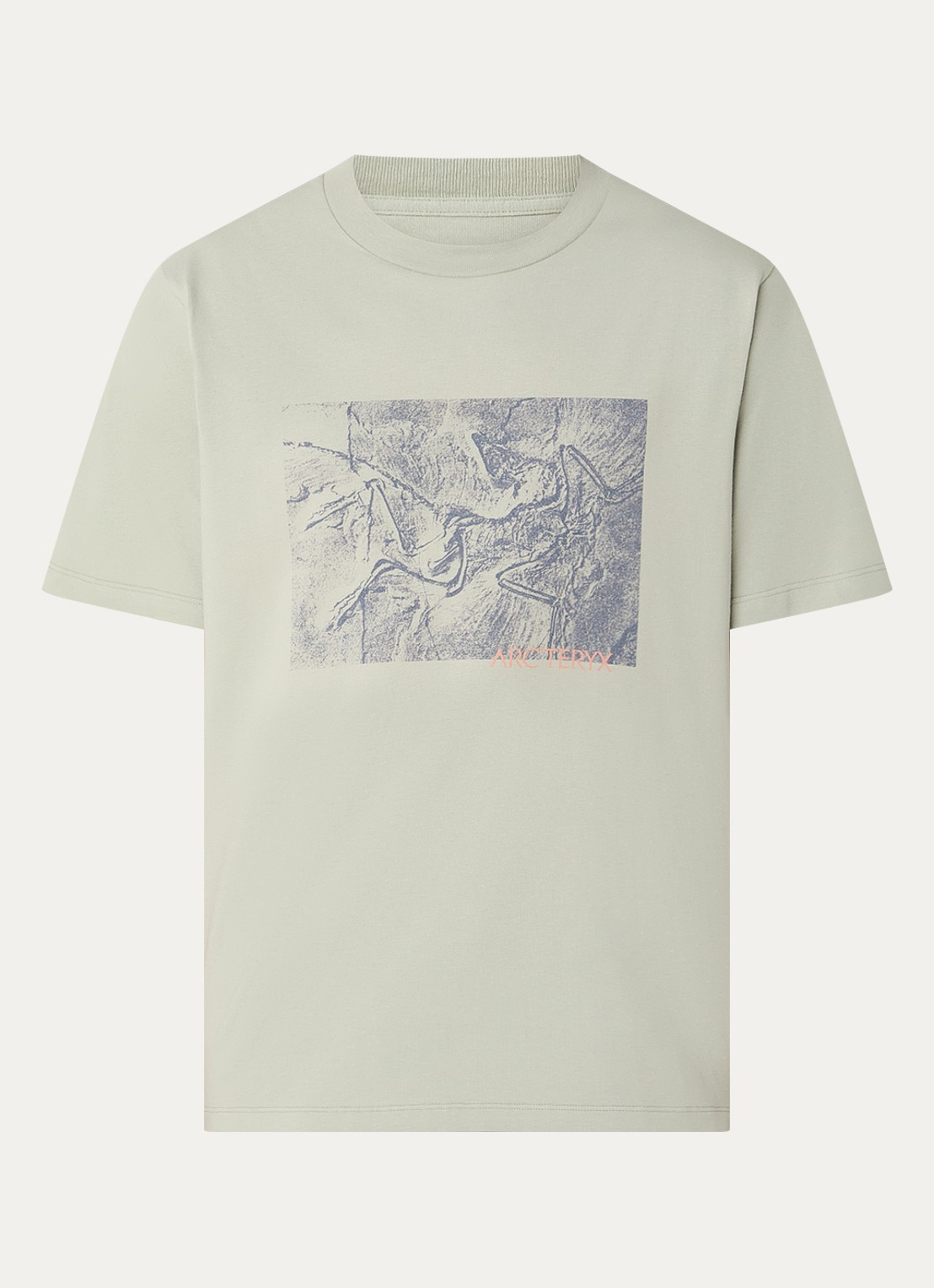 Arc'teryx Kragg T-shirt met print - voorkant 3 lindegroen