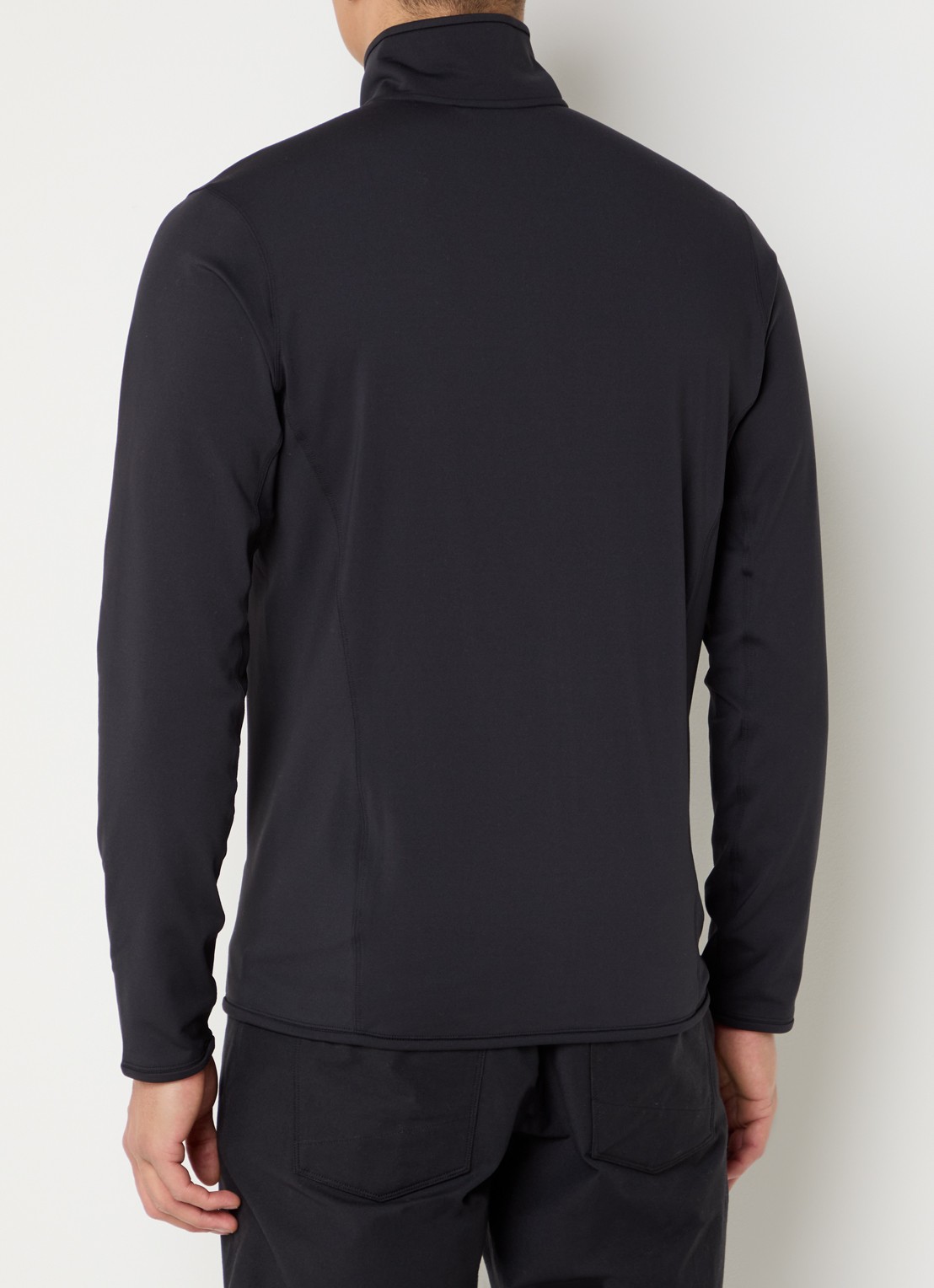 Arc'teryx Kyanite sweatvest met ritszakken en logoborduring - achterkant zwart