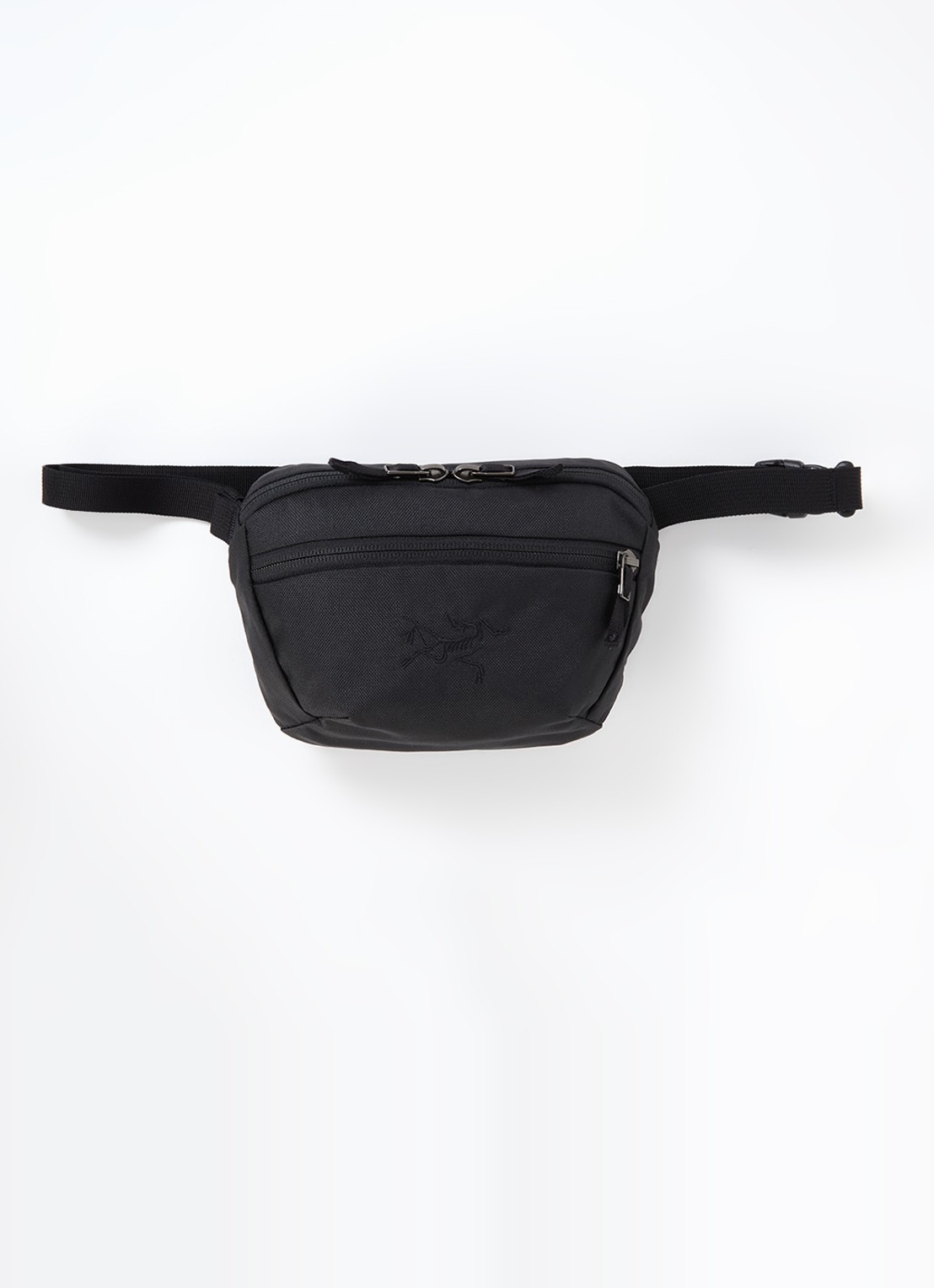 Arc'teryx Mantis 1 heuptas met logo - voorkant zwart