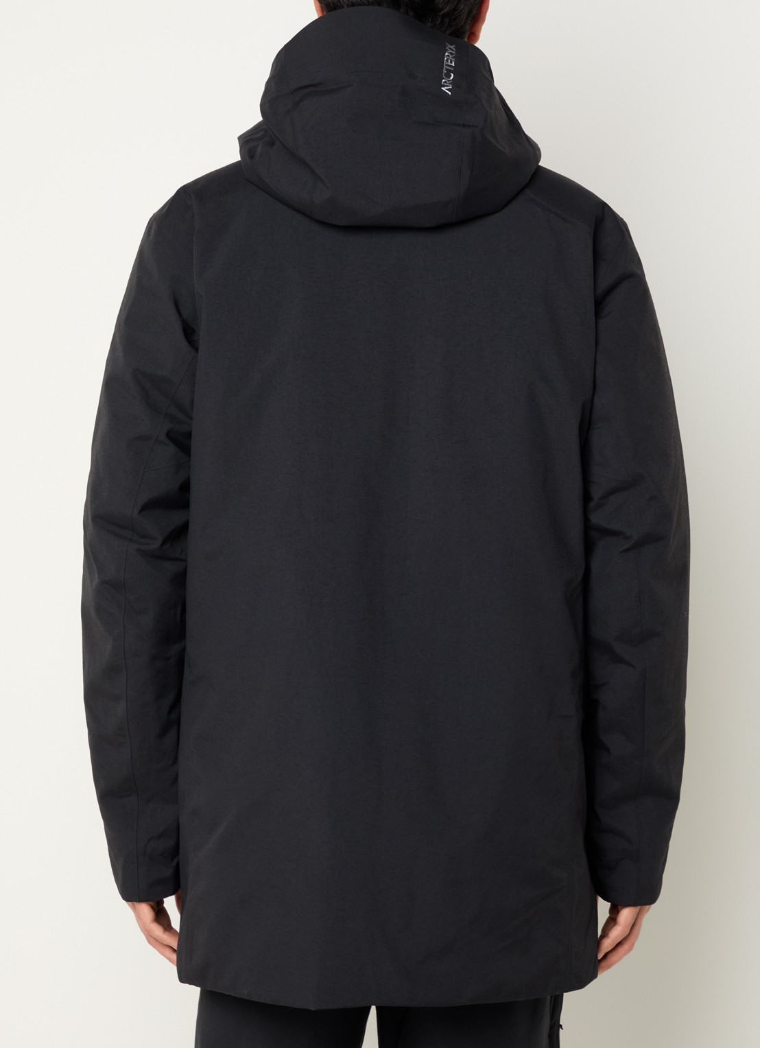 Arc'teryx Therme gewatteerde parka met donsvulling en waterafstotende coating - achterkant 3 zwart