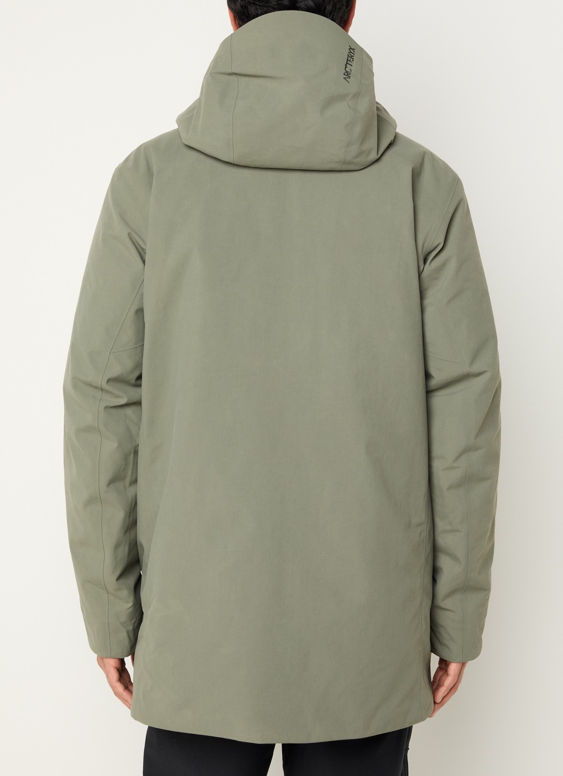Arc'teryx Therme gewatteerde parka met donsvulling en waterafstotende coating - achterkant 3 olijfgroen
