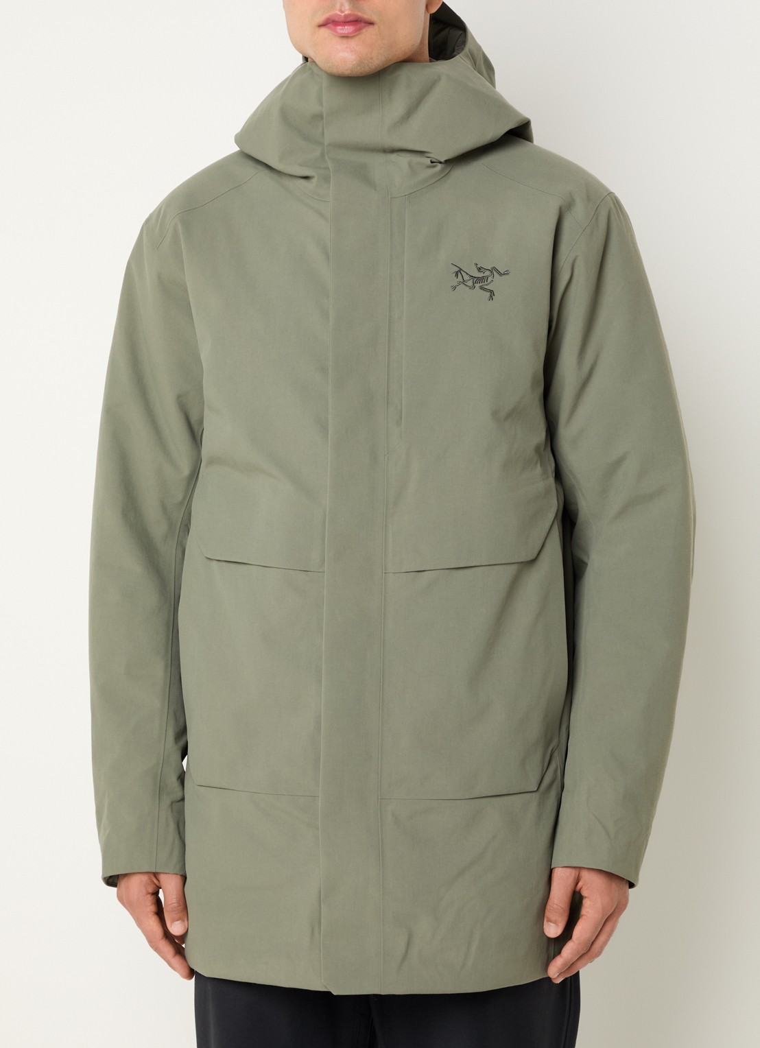 Arc'teryx Therme gewatteerde parka met donsvulling en waterafstotende coating - detail 4 olijfgroen