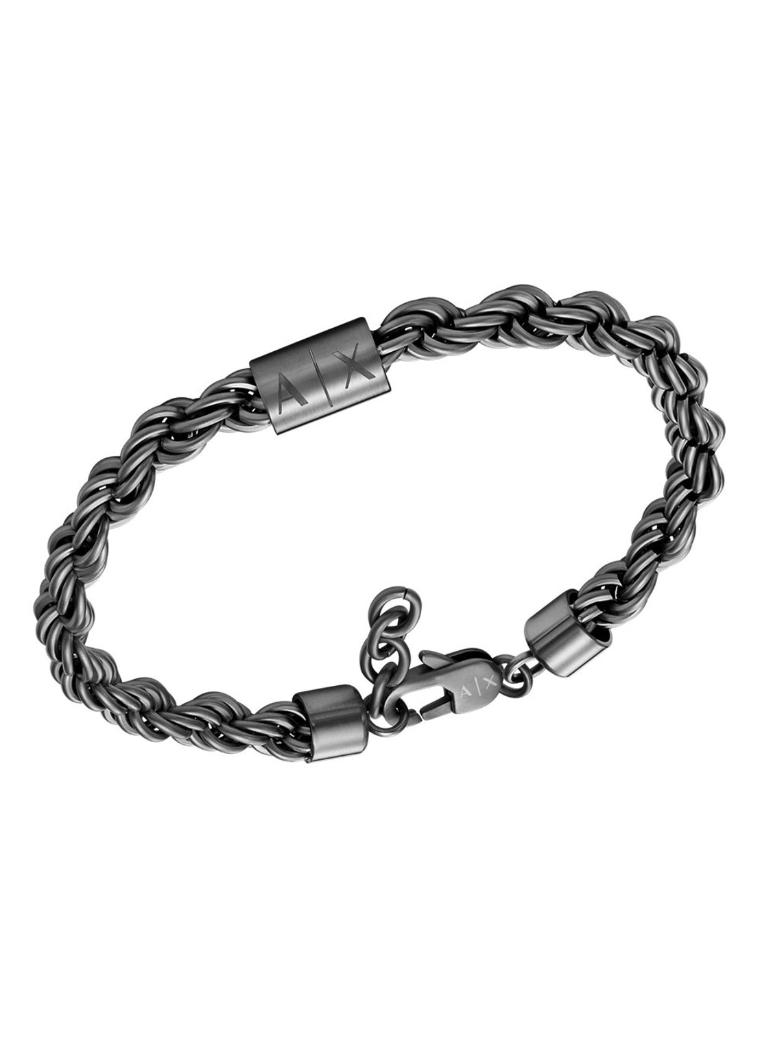 Armani Armband AXG0164060 - detail 2 antraciet