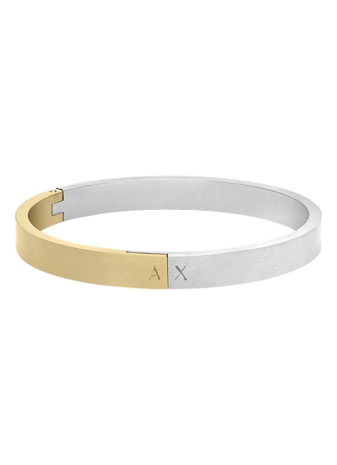 Armani Armband AXG0172040 - voorkant 2 goud / zilver