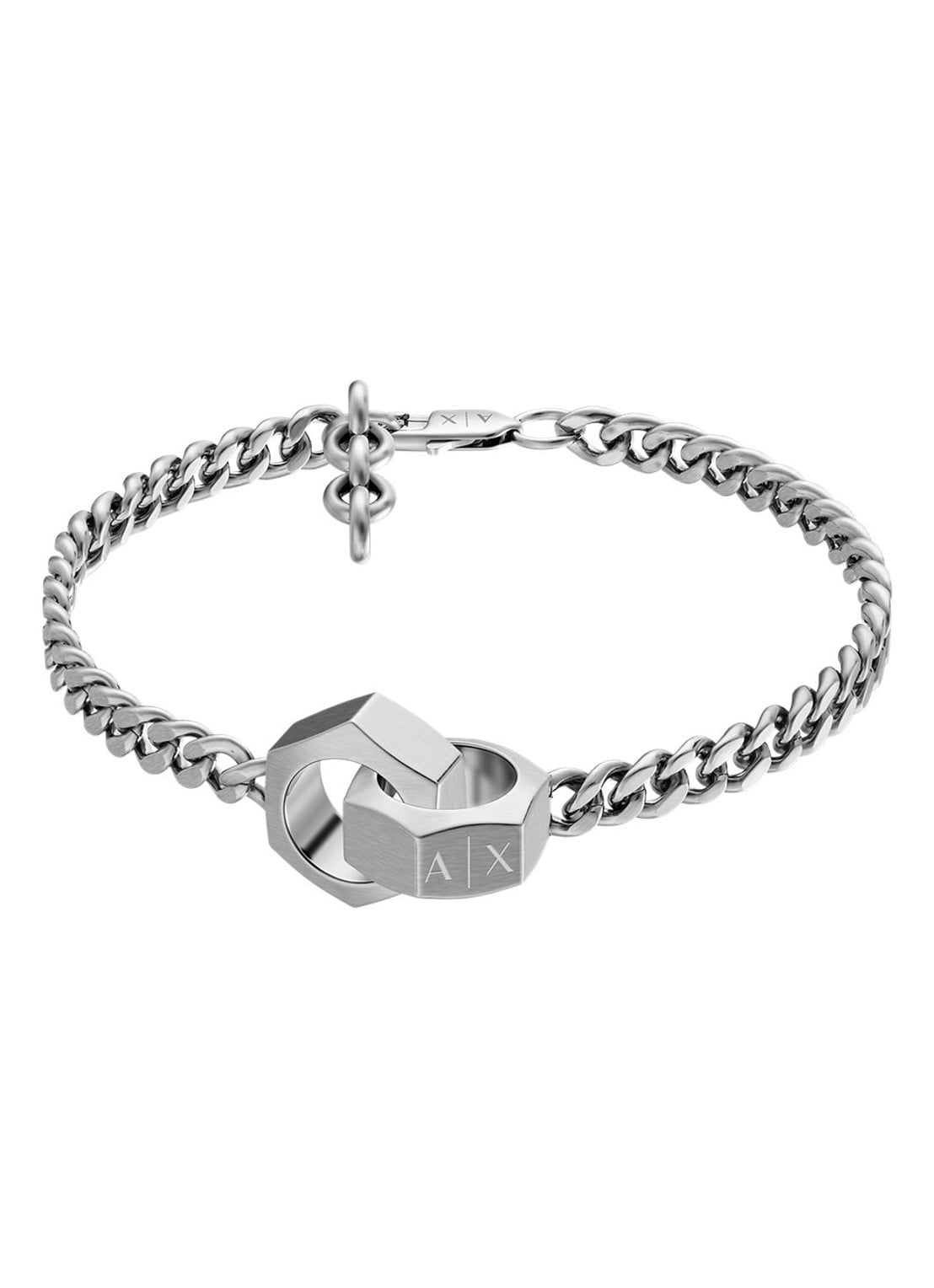 Armani Armband AXG0182040 - voorkant 2 zilver