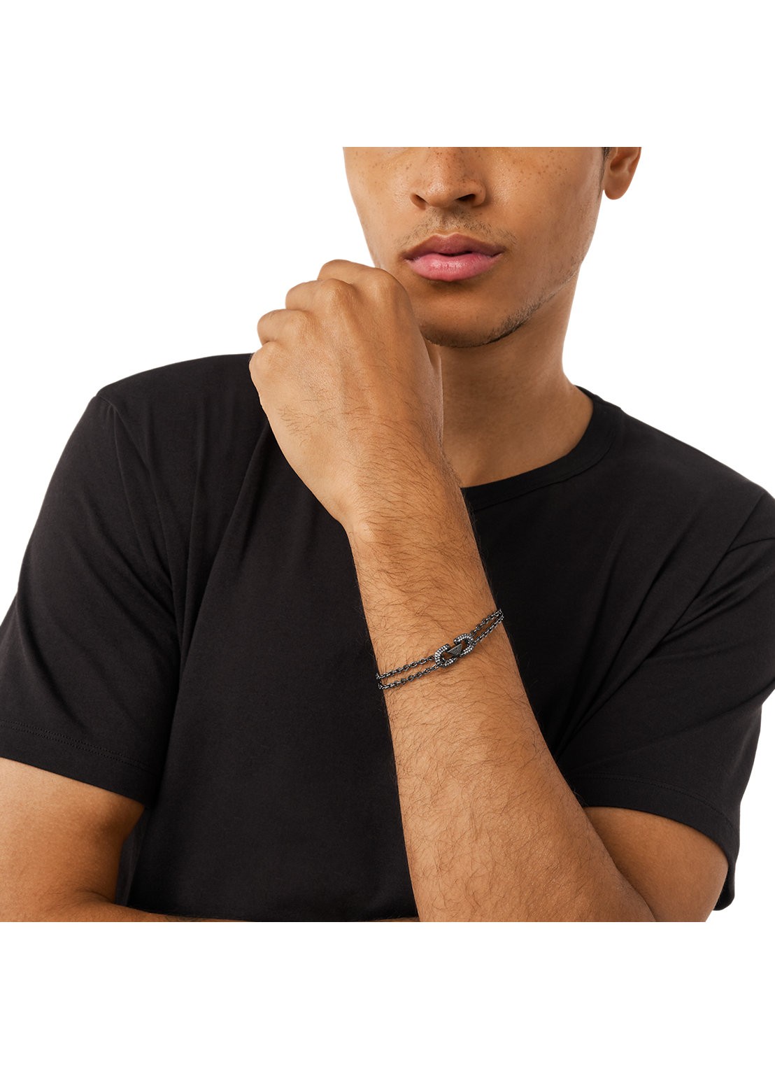 Armani Armband EGS3291001 - detail 2 antraciet