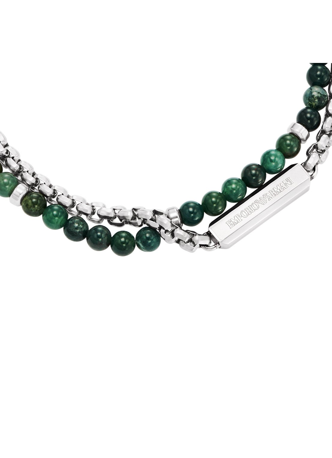 Armani Armband EGS3316040 - detail 2 zilver