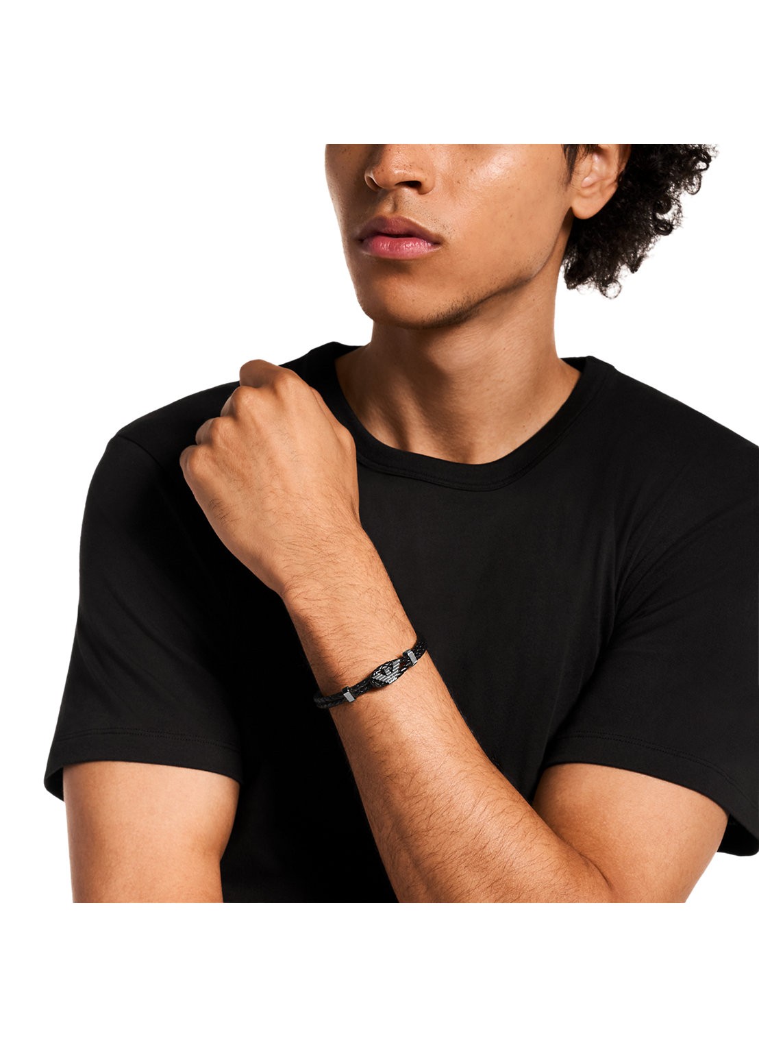 Armani Armband EGS3322060 - detail 3 zilver