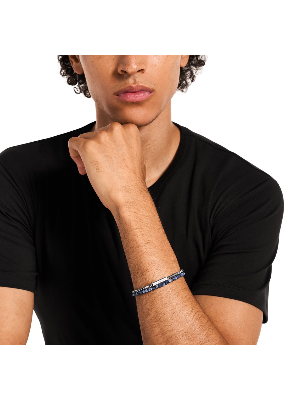Armani Armband EGS3323040 - detail 3 zilver