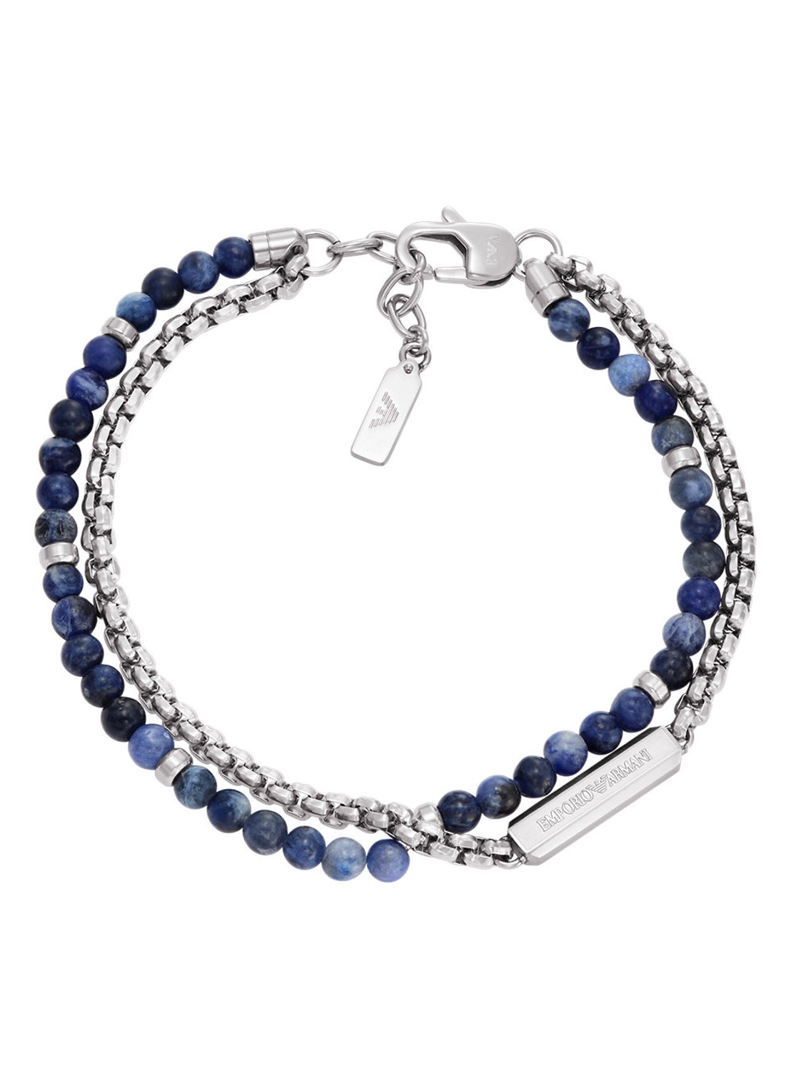 Armani Armband EGS3323040 - voorkant 4 zilver