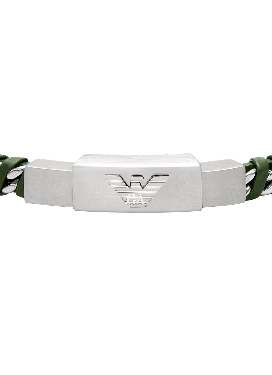 Armani Armband van leer EGS3320040 - detail 2 groen