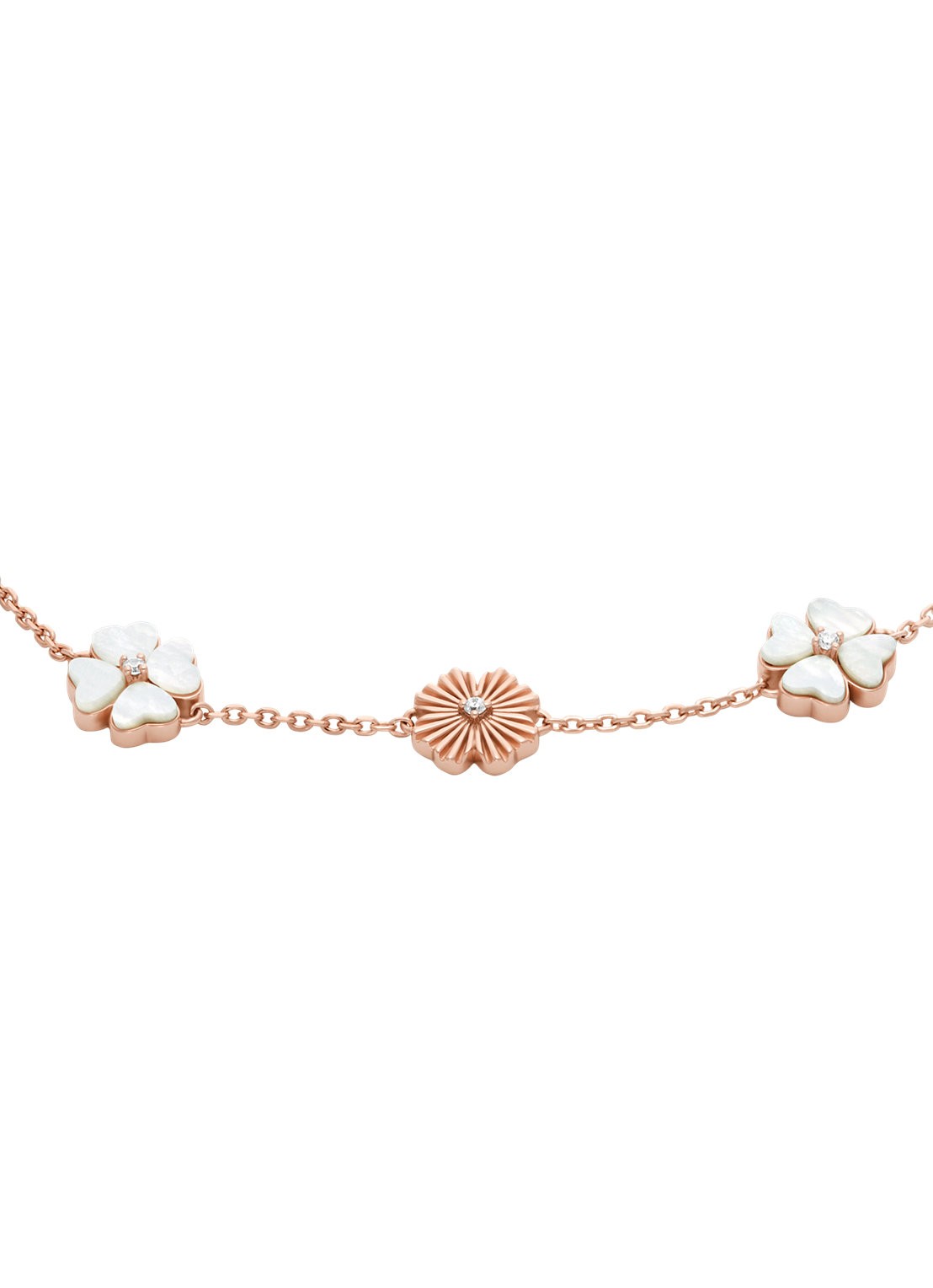 Armani Armband van zilver EG3651221 - detail roségoud