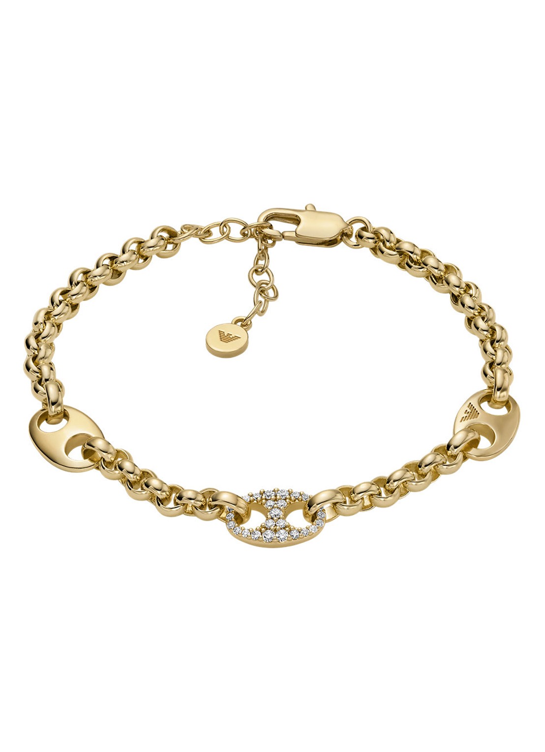 Armani Armband verguld EGS3270710 - voorkant 3 goud