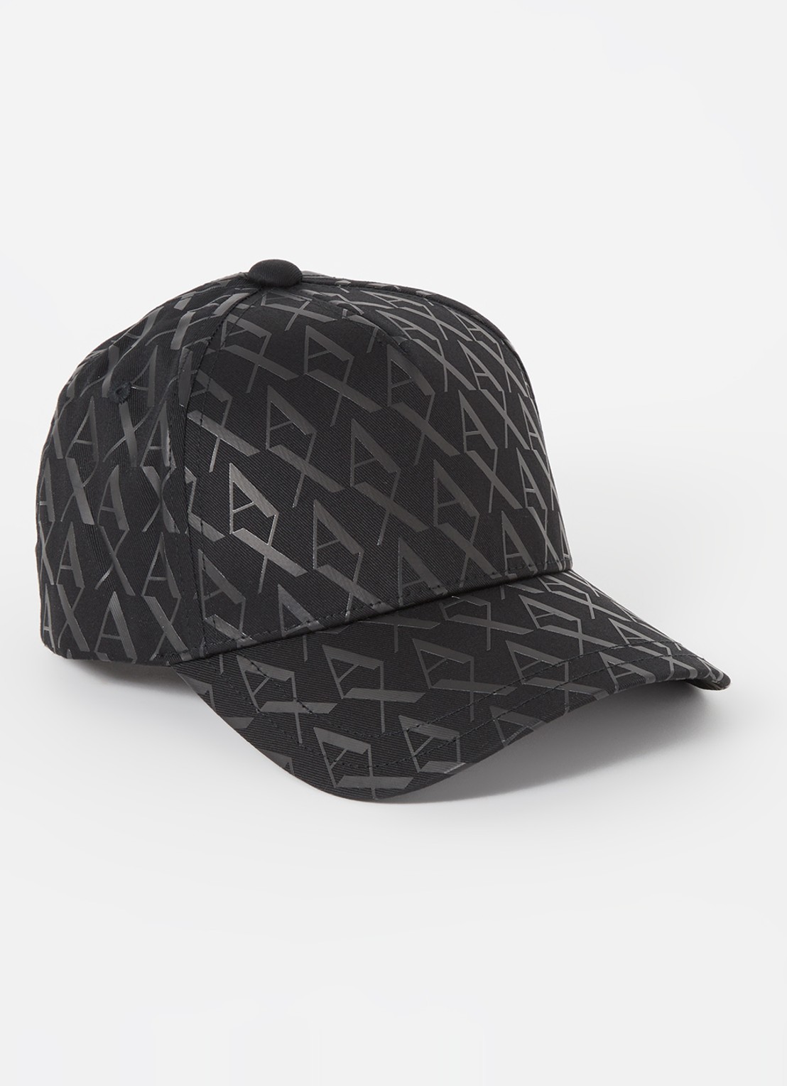 Armani Baseball pet met logo  - voorkant 2 zwart