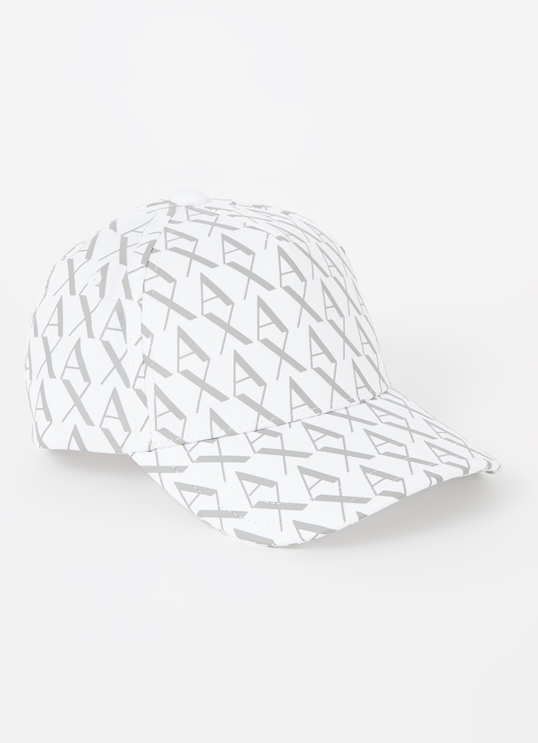 Armani Baseball pet met logo  - voorkant gebroken wit