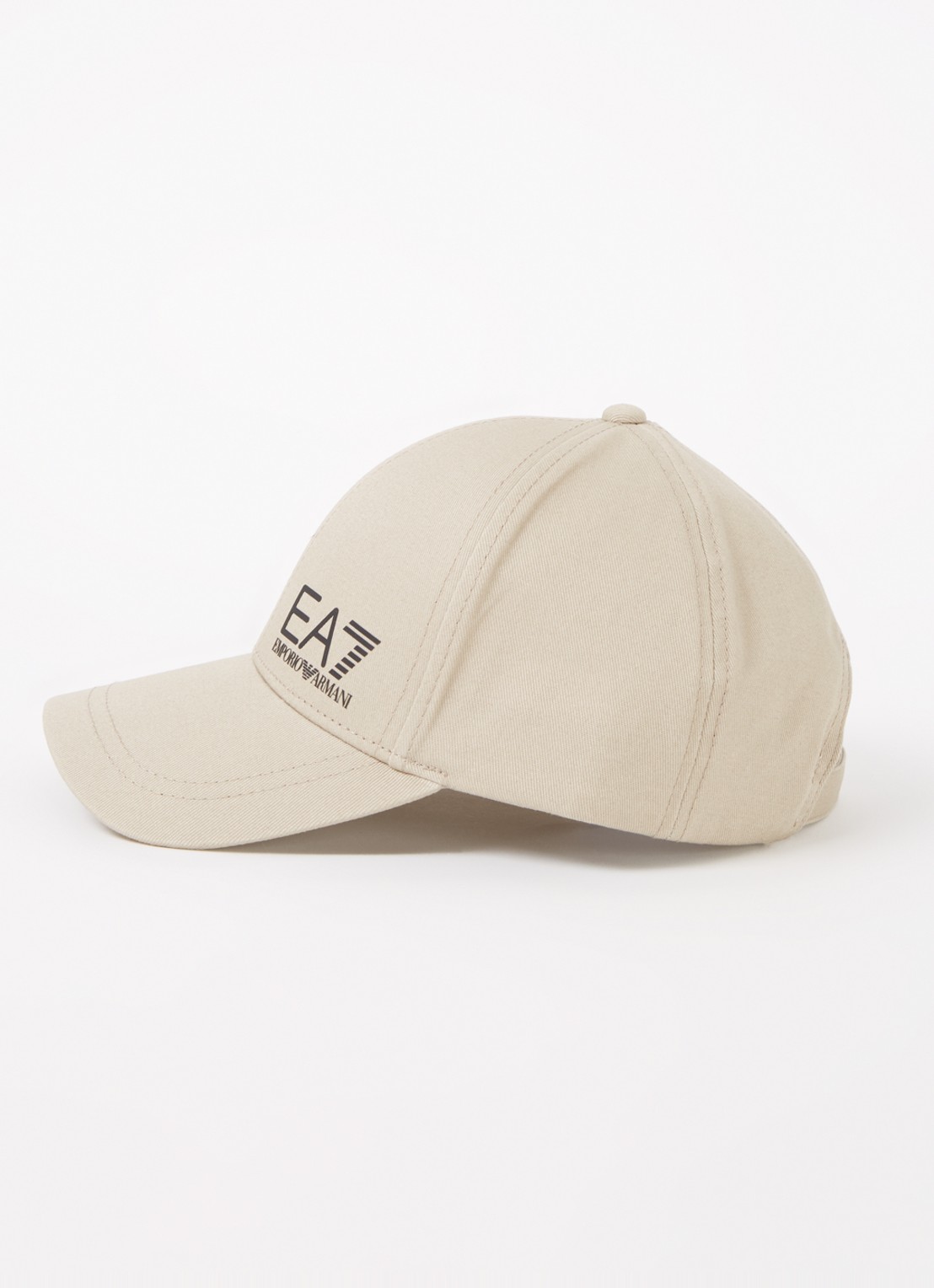 Armani Baseball pet met logo - detail beige