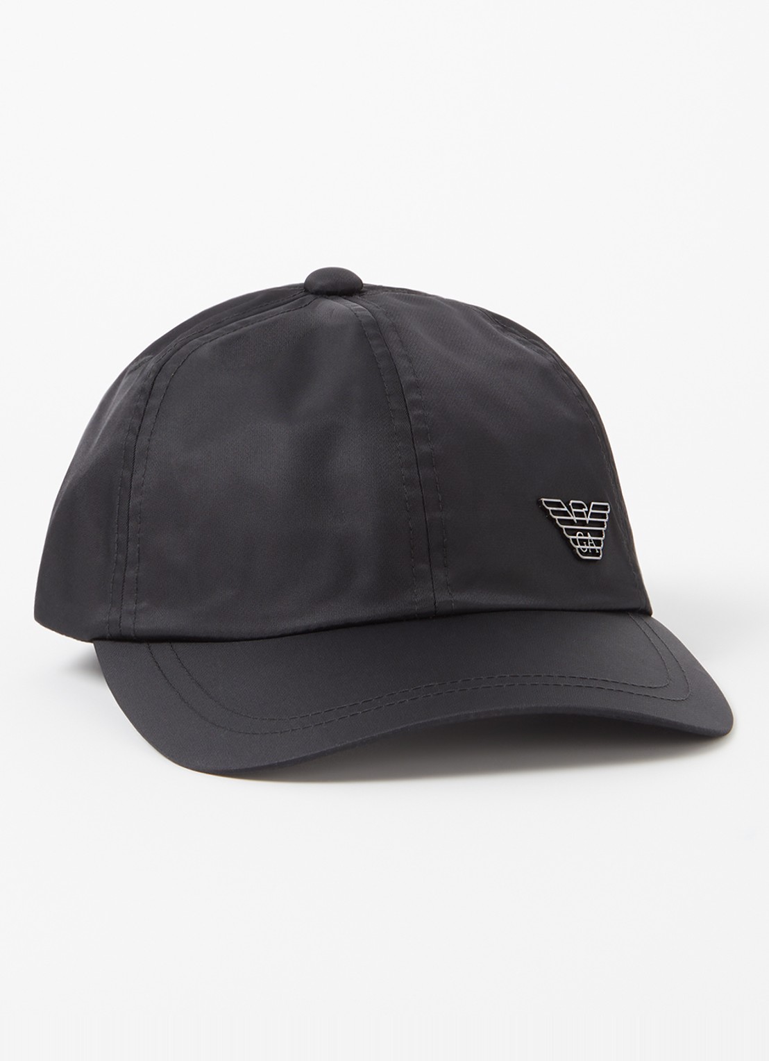 Armani Baseball pet met logo - voorkant zwart