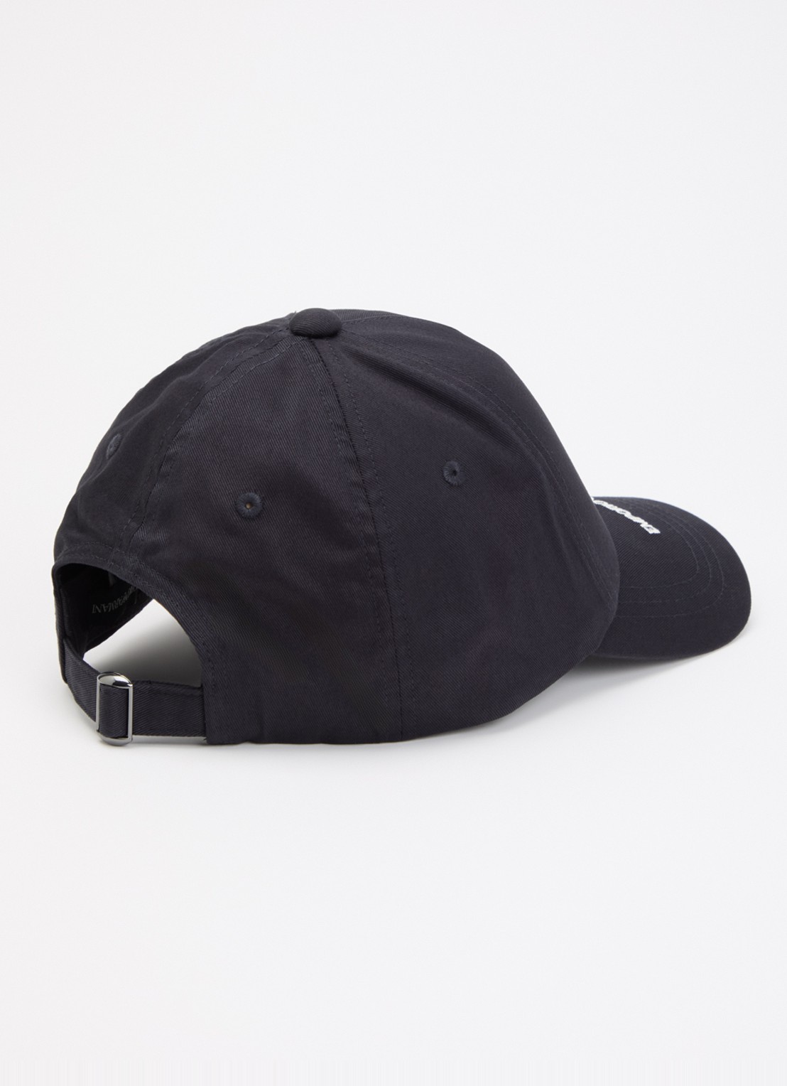 Armani Baseball pet met logoborduring - detail donkerblauw