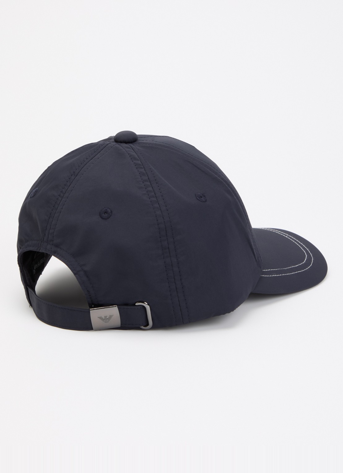 Armani Baseball pet met logoborduring - detail donkerblauw