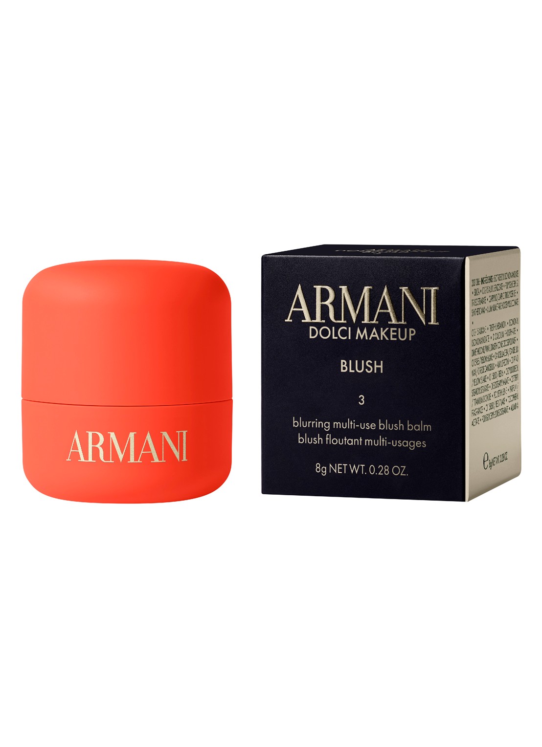 Armani Beauty  Dolci Makeup Blush - blushstick - voorkant 2 03 apricot blush