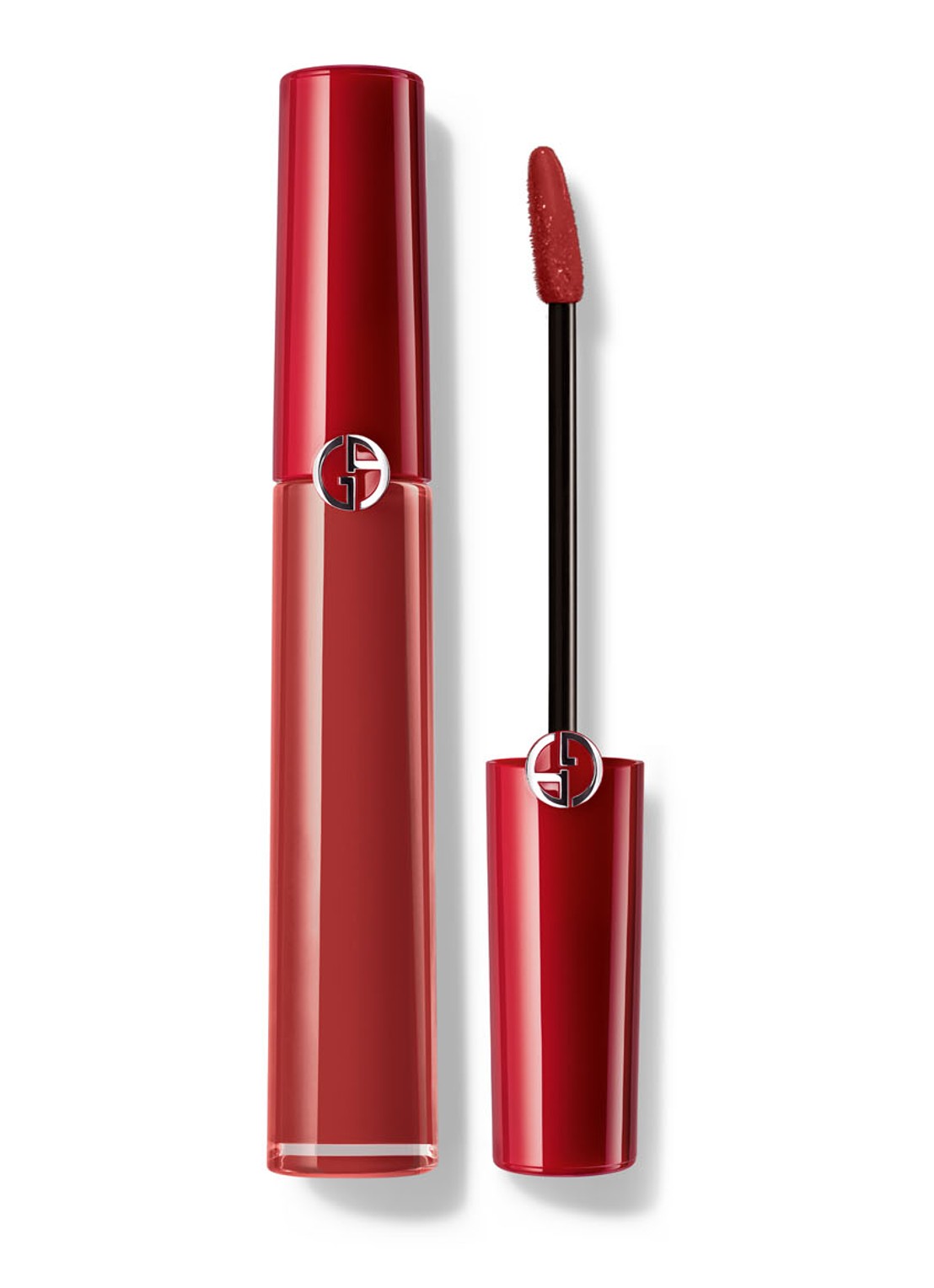 Armani Beauty Lip Maestro Matte Nature - liquid lipstick - voorkant 2 415 redwood