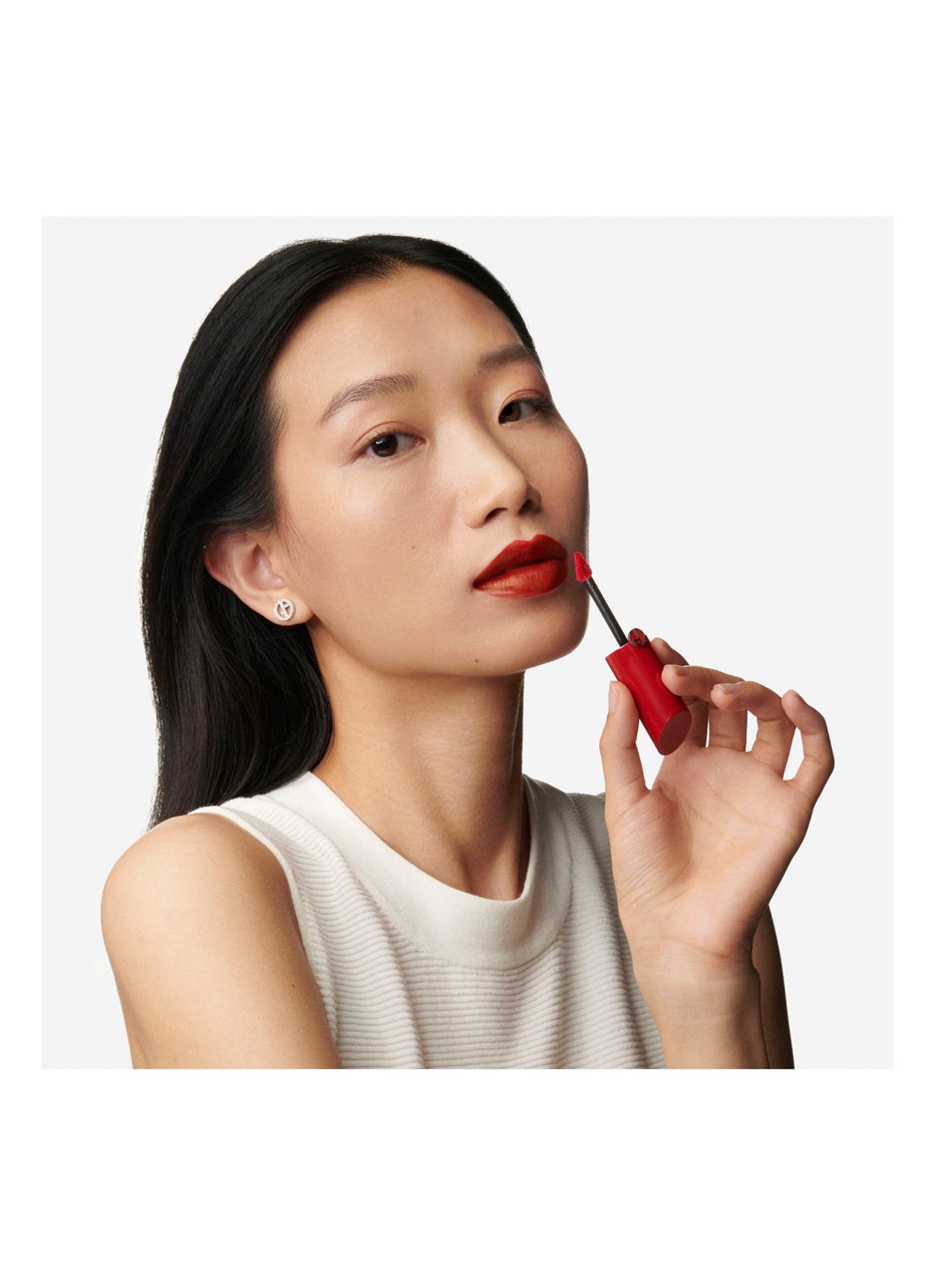 Armani Beauty Lip Maestro Satin Liquid Lipstick - vloeibare lipstick - detail 4 satin 12