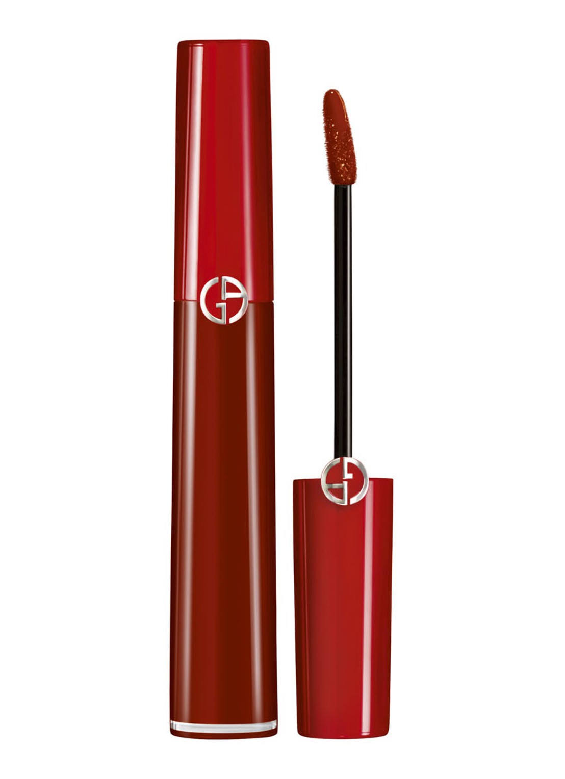 Armani Beauty Lip Maestro Velvet Matte Liquid Lip Color - vloeibare lipstick - voorkant 2 dark velvet