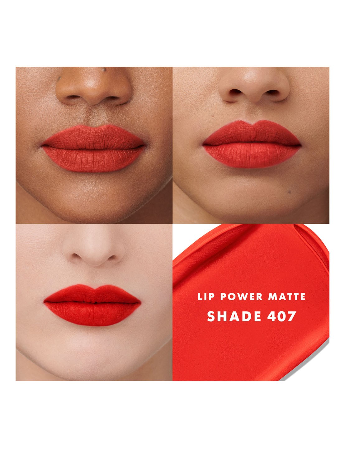 Armani Beauty Lip Power Matte - lipstick - voorkant 2 passionate
