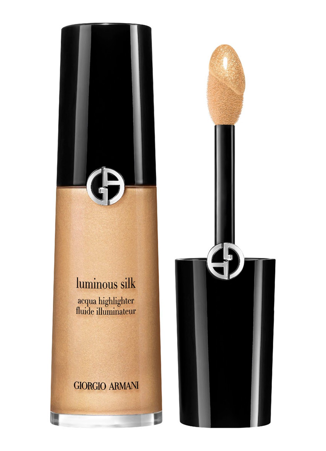 Armani Beauty  Luminous Silk Acqua Vloeibare Highlighter - voorkant stellar 02