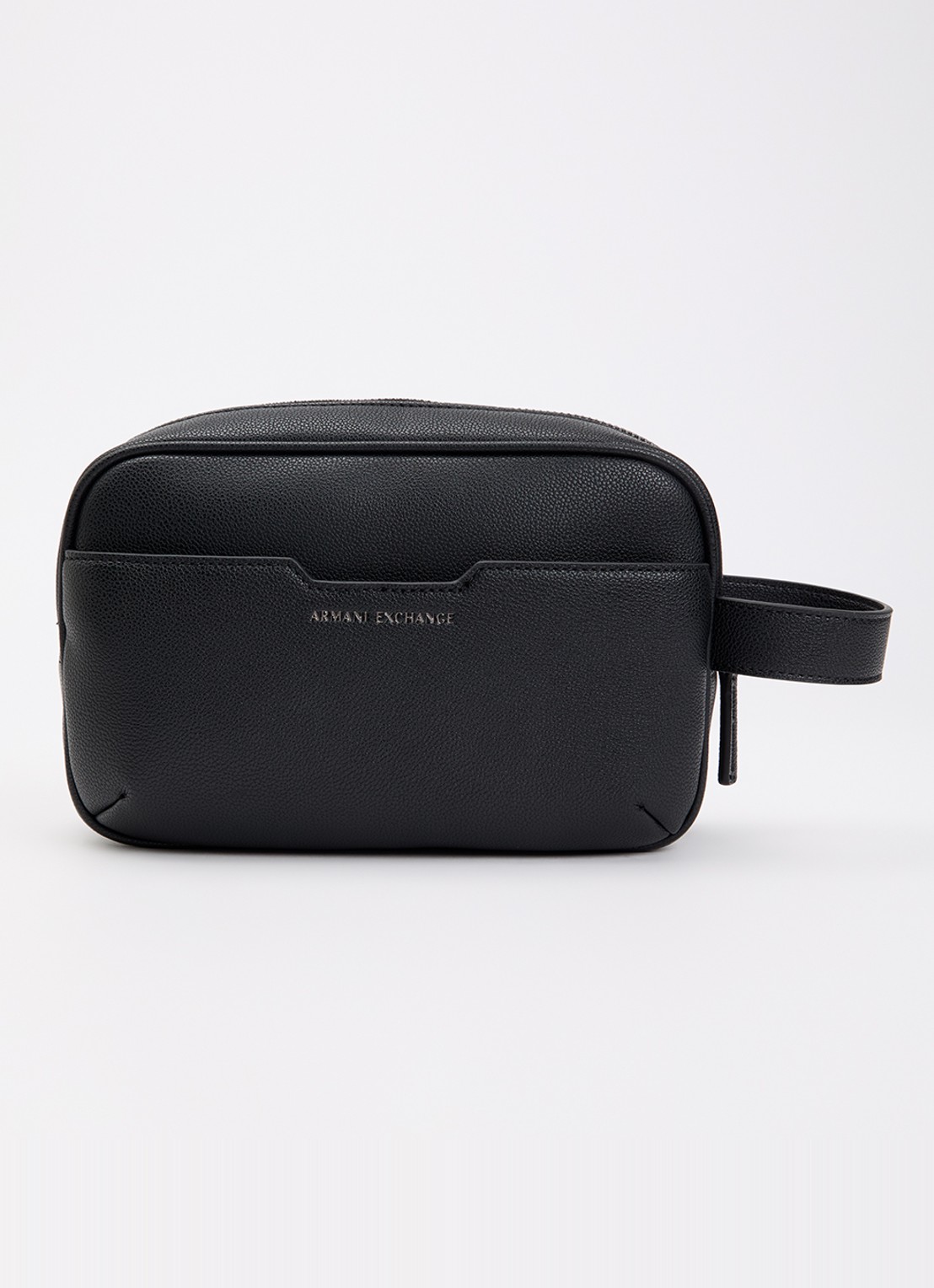 Armani Beautycase met logo en structuur - voorkant zwart