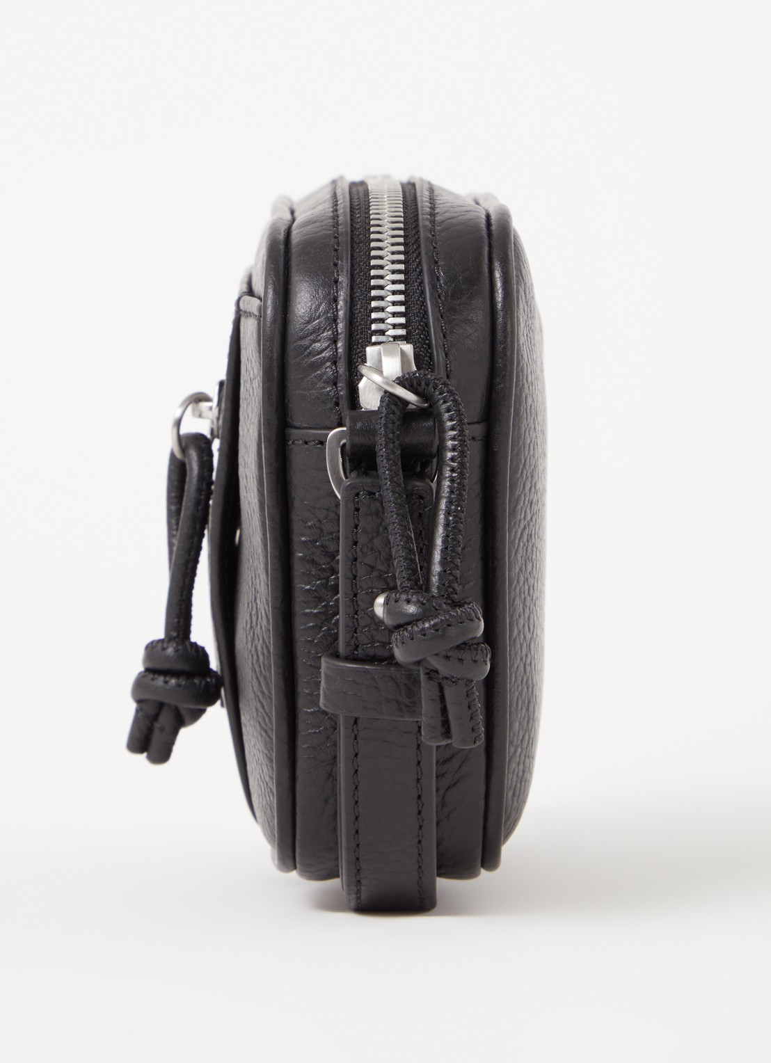 Armani Beautycase van leer - detail 4 zwart