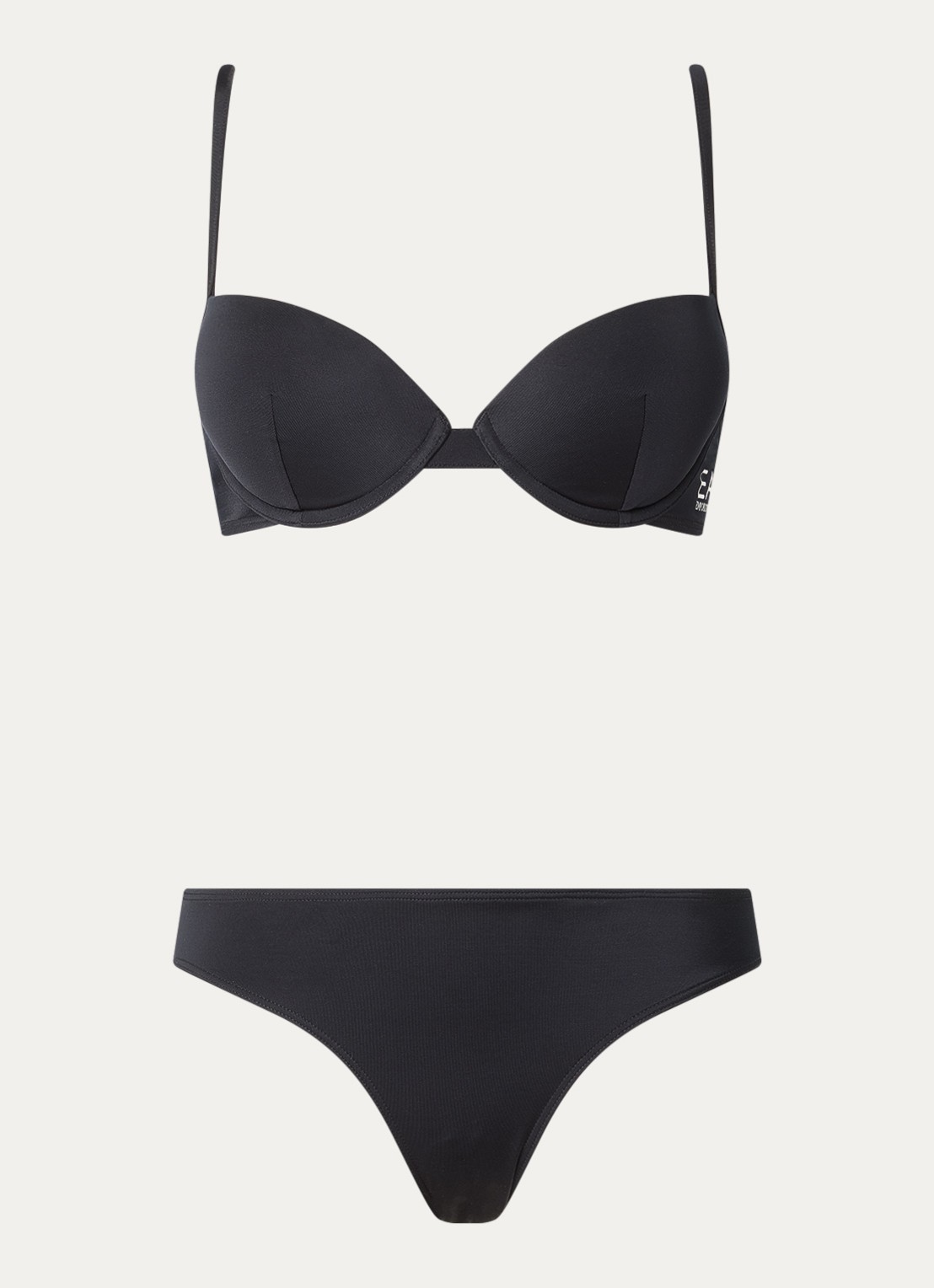 Armani Bikiniset met logo - voorkant zwart