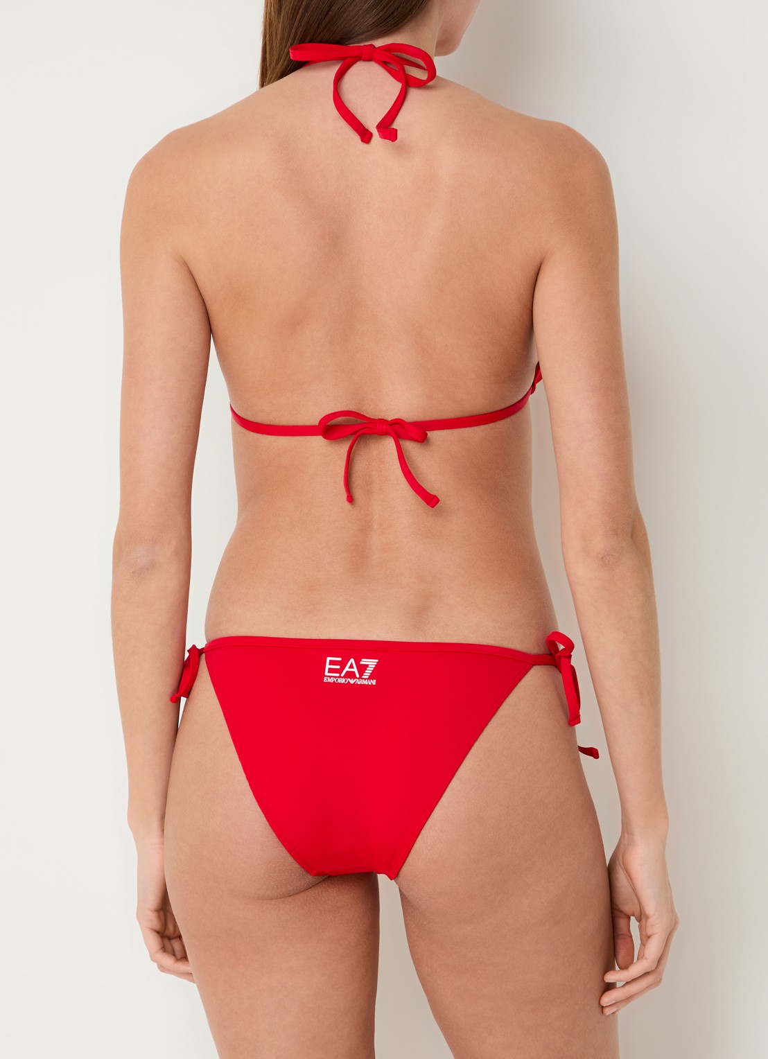 Armani Bikiniset met uitneembare vulling en logo - achterkant rood