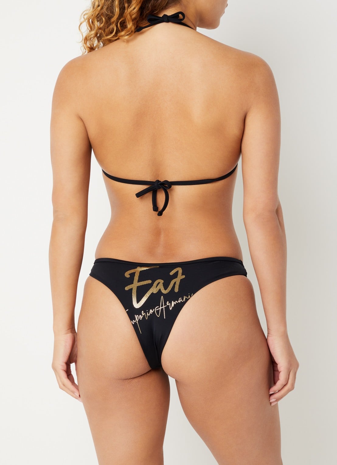 Armani Bikiniset met uitneembare vulling en logoprint - achterkant 5 zwart